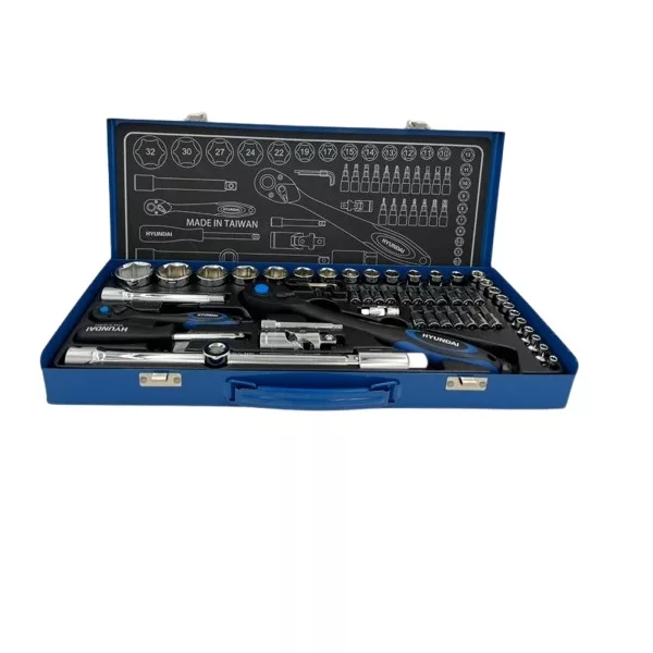 آچار بکس هیوندای مدل  HT9156 مجموعه 56 عددی