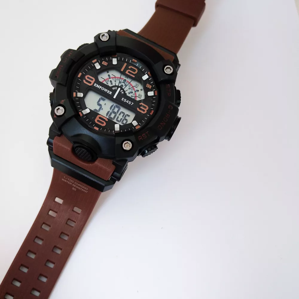 ساعت مچی دیجیتال مردانه امپاور مدل اسپرت ورزشی چراغدار ضدآب کد 78