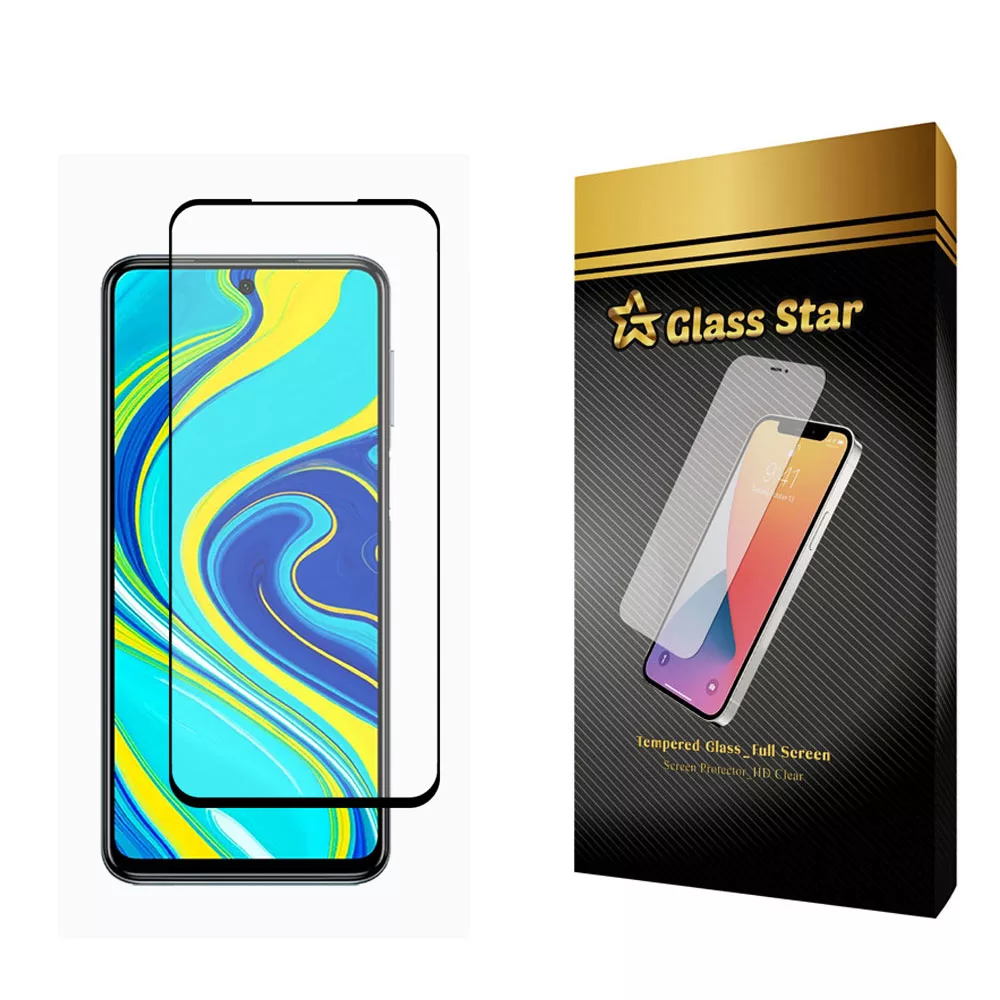 محافظ صفحه نمایش 5D گلس استار مدل FULL مناسب برای گوشی موبایل شیائومی Redmi Note 9 Pro