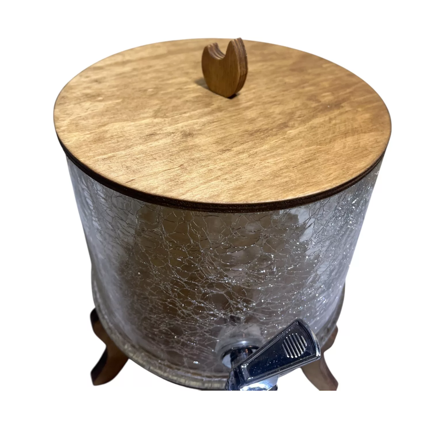 کلمن مدل شیشه ایی ترک کراکل گنجایش ۴.۵ لیتر