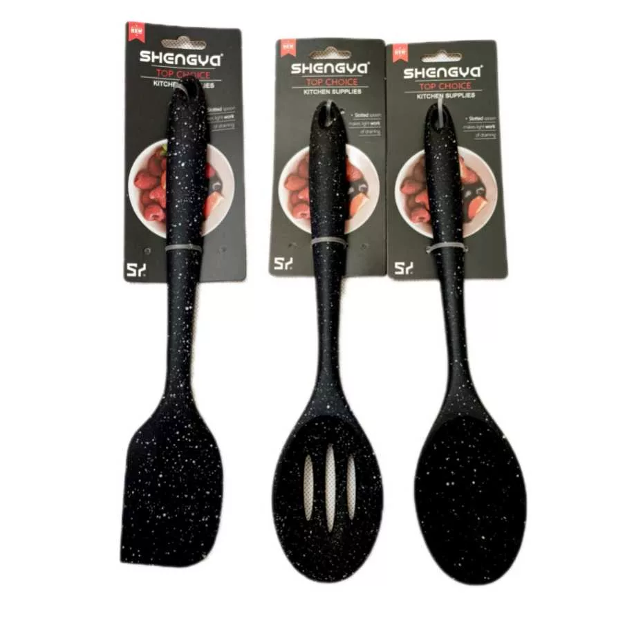 سرویس ملاقه 3 پارچه شنگیا مدل سیلیکونی کهکشانی