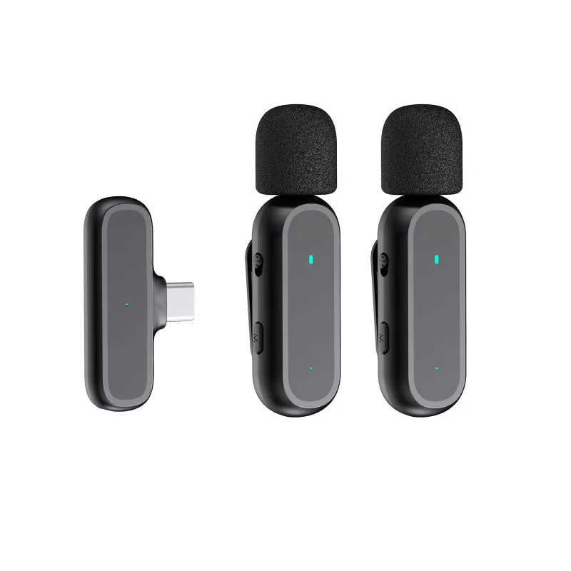 ست میکروفن یقه ای بی سیم مدل Dual TYPE-C
