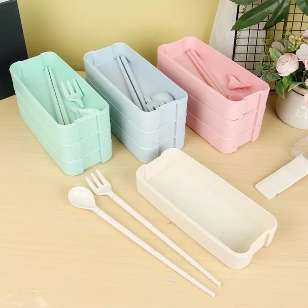 ظرف غذا مدل چنار کد 1 به همراه قاشق و چنگال