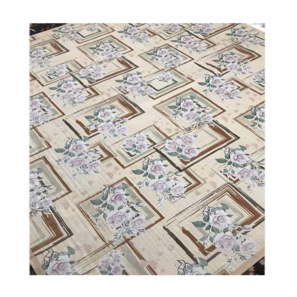 سفره 12 نفره مدل آوا طرح 2 رو سایز 250×140 سانتی متر کد 05