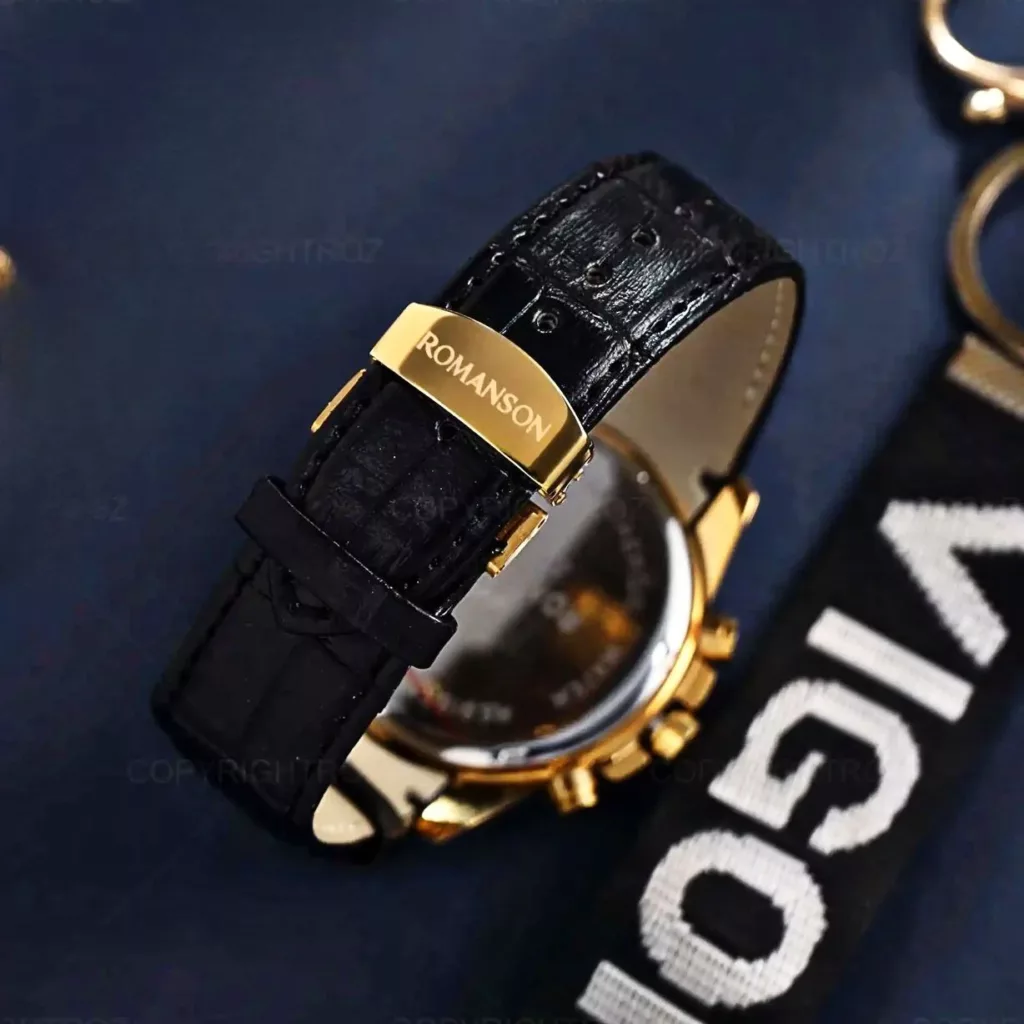 ساعت مچی عقربه‌ای مردانه رومانسون مدل سه موتور فعال کورنوگراف قفل پروانه ای 03