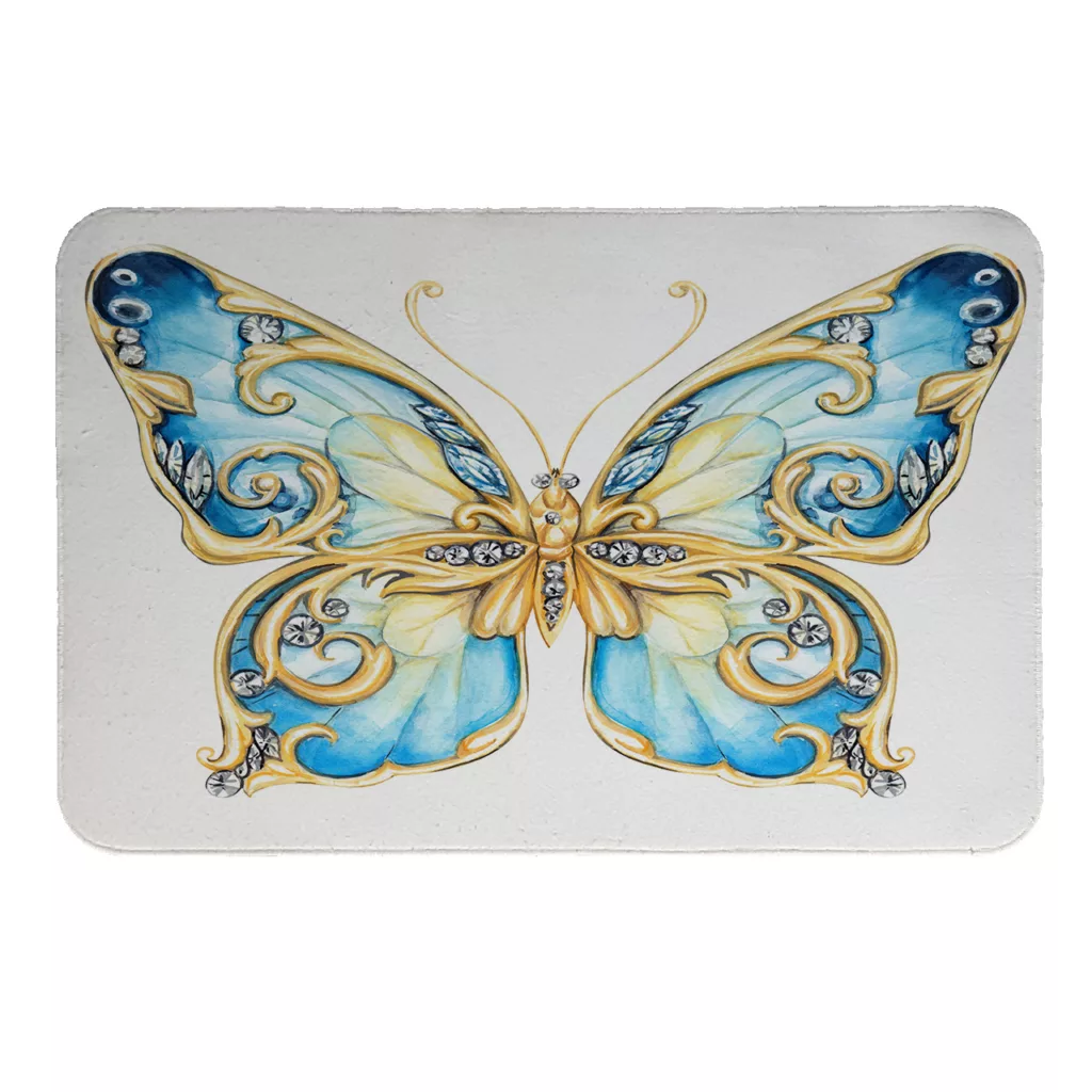 پادری طرح پروانه کد 5388 سایز 60 × 40 سانتی‌متر