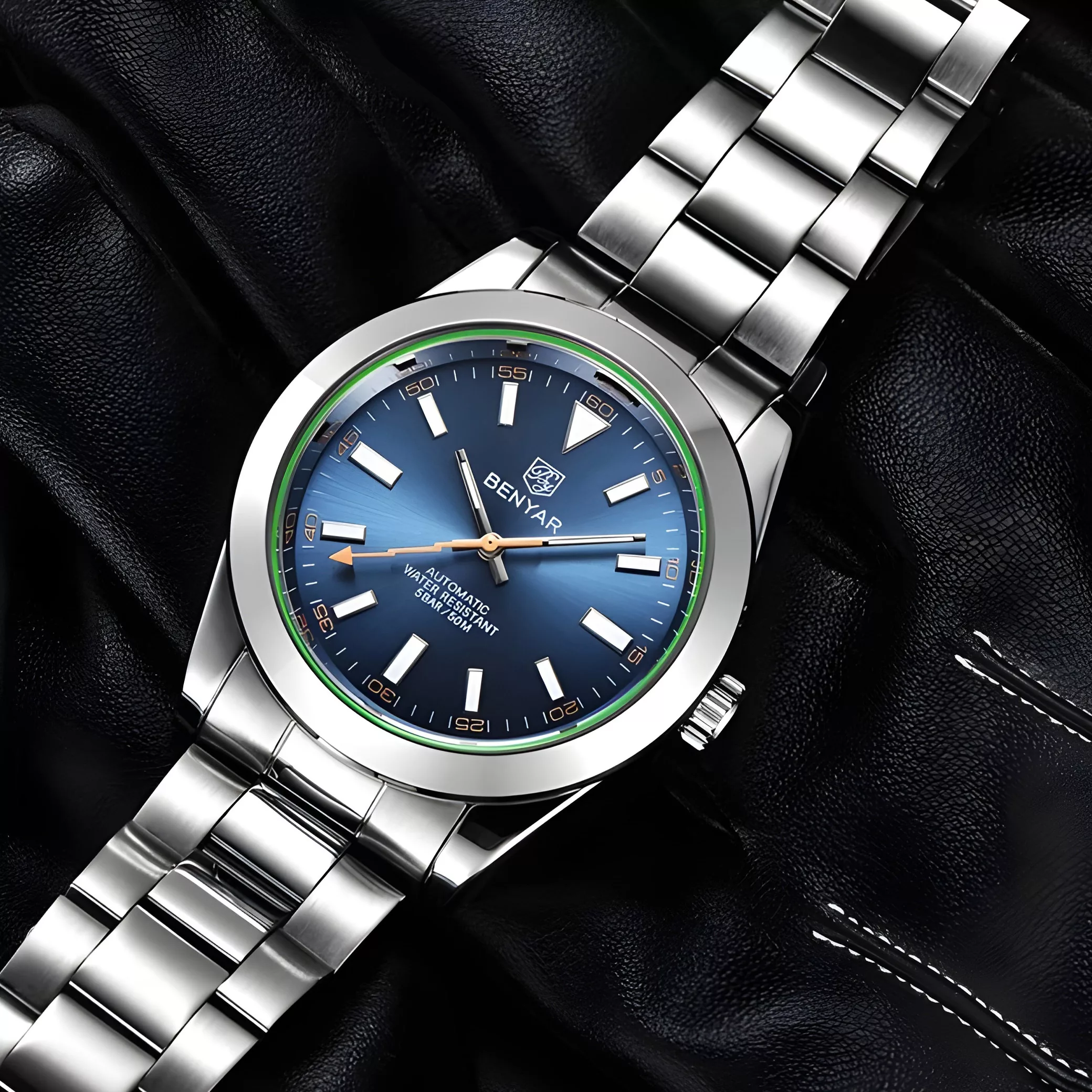 ساعت مچی عقربه‌ای اتوماتیک مردانه بنیار مدل BY-5176-SEK01