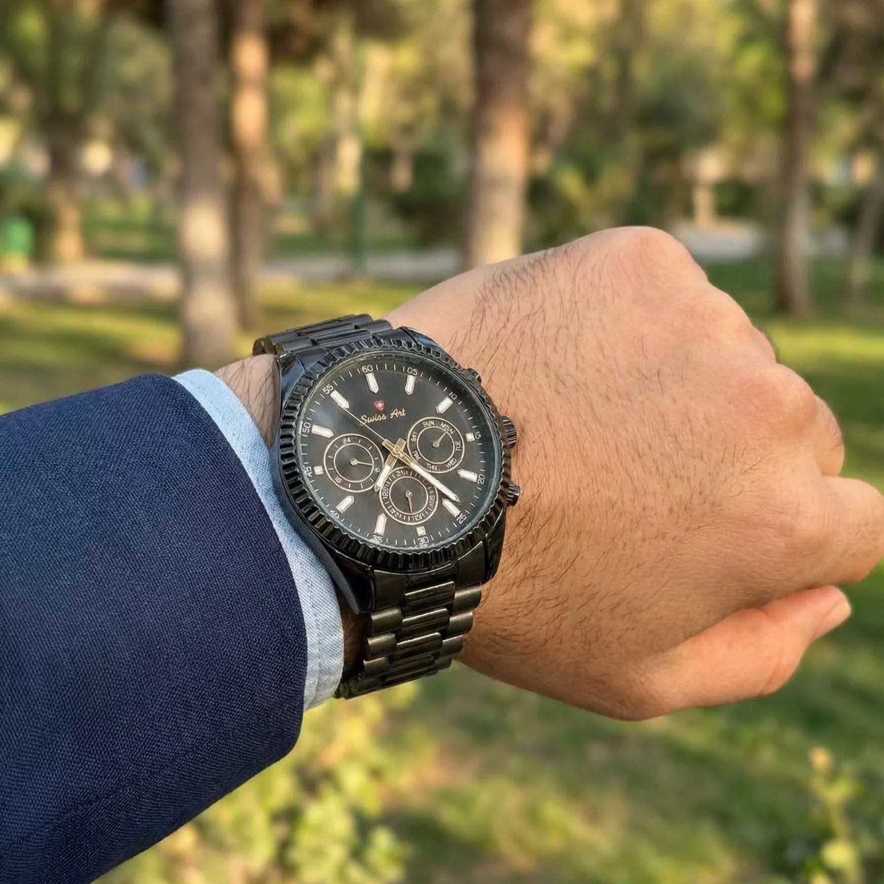 ساعت مچی عقربه‌ای کوارتز مردانه سوئیس آرت مدل 920119BK0101