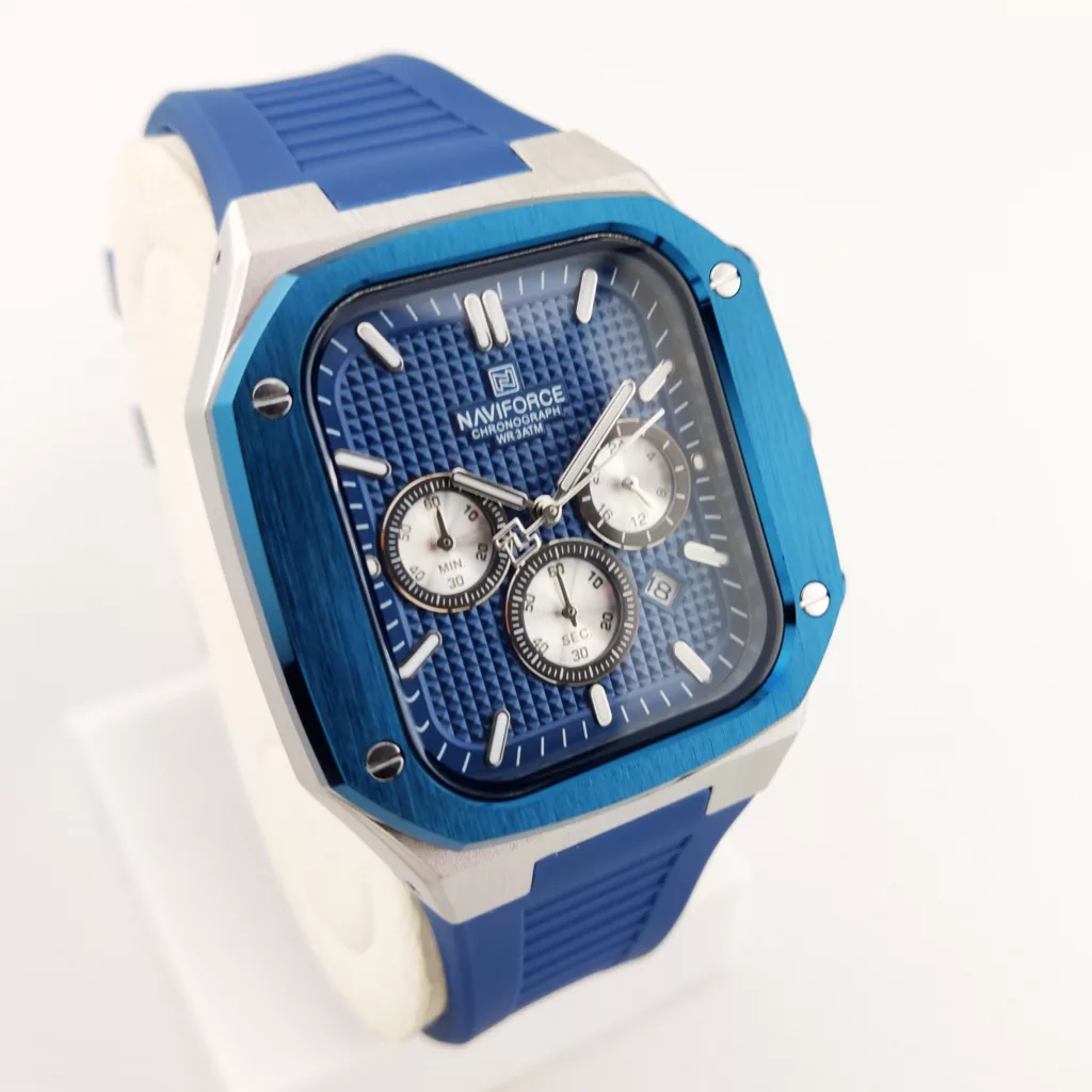 ساعت مچی عقربه‌ای مردانه نیوی فورس مدل کرنوگراف NF 8037BBS