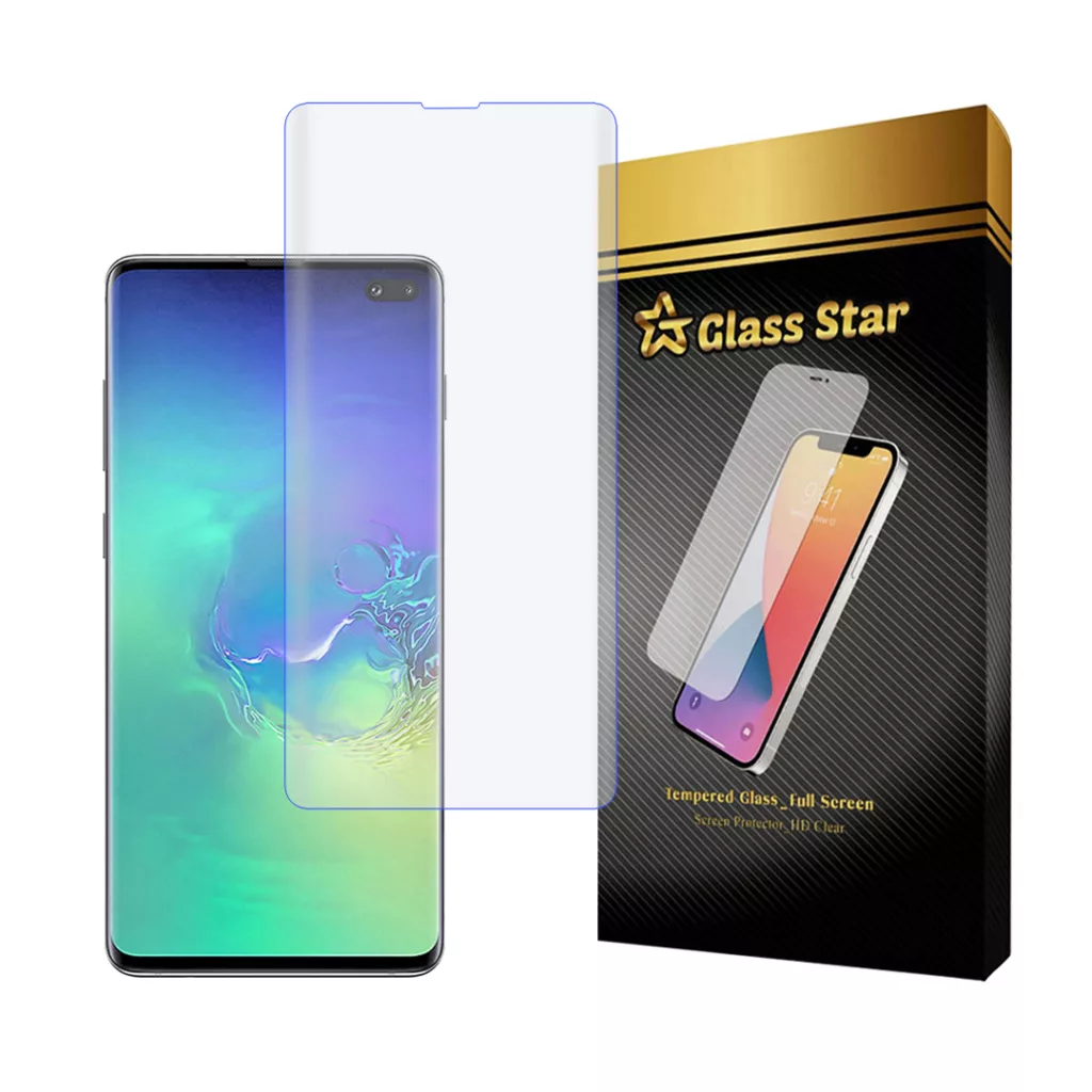 محافظ صفحه نمایش یووی گلس استار مدل UVLIGHTS مناسب برای گوشی موبایل سامسونگ Galaxy S10 Plus