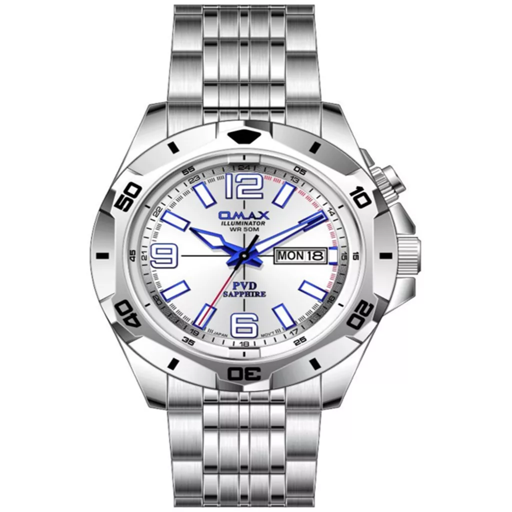 ساعت مچی عقربه‌ای مردانه کوارتز اوماکس مدل OCSL003I008