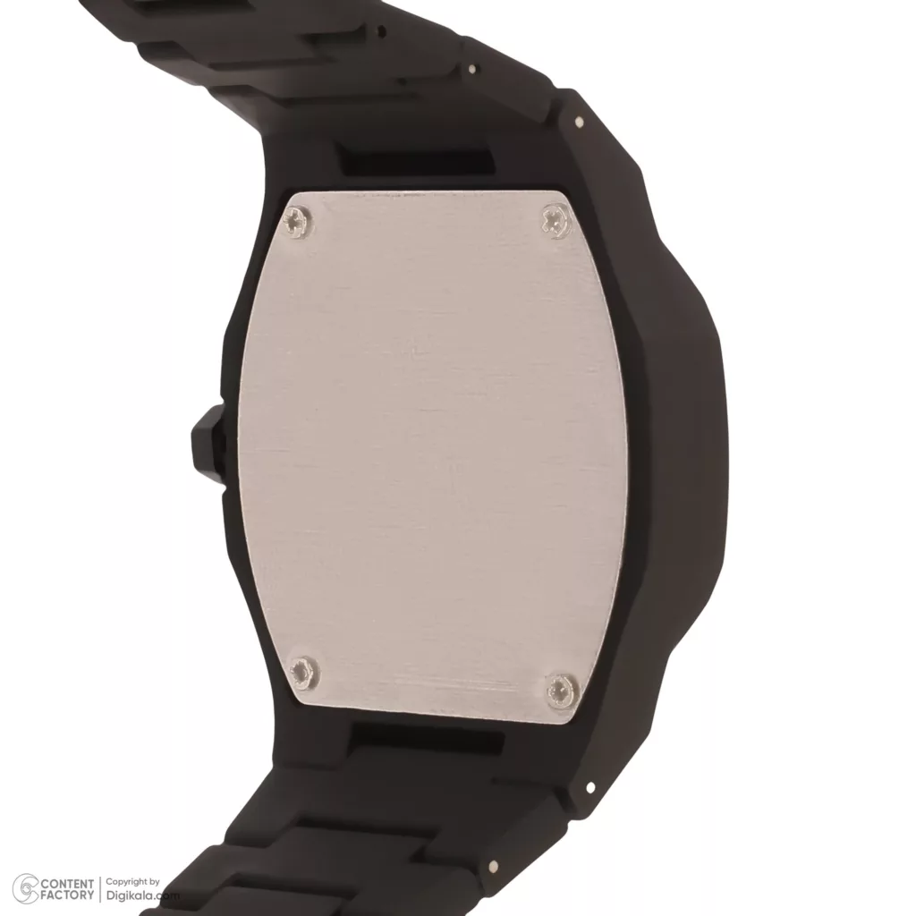 ساعت مچی عقربه‌ای کوارتز مردانه مدل اسپرت بند سبک قفل مخفی کد ۱.۶