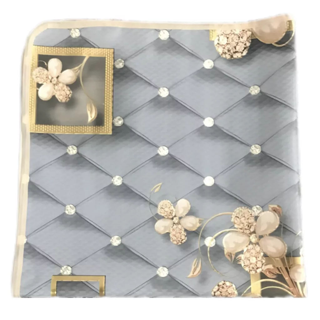 سفره 4 نفره مدل لوتوس پشت نخی 100×100 سانتی متر کد 06