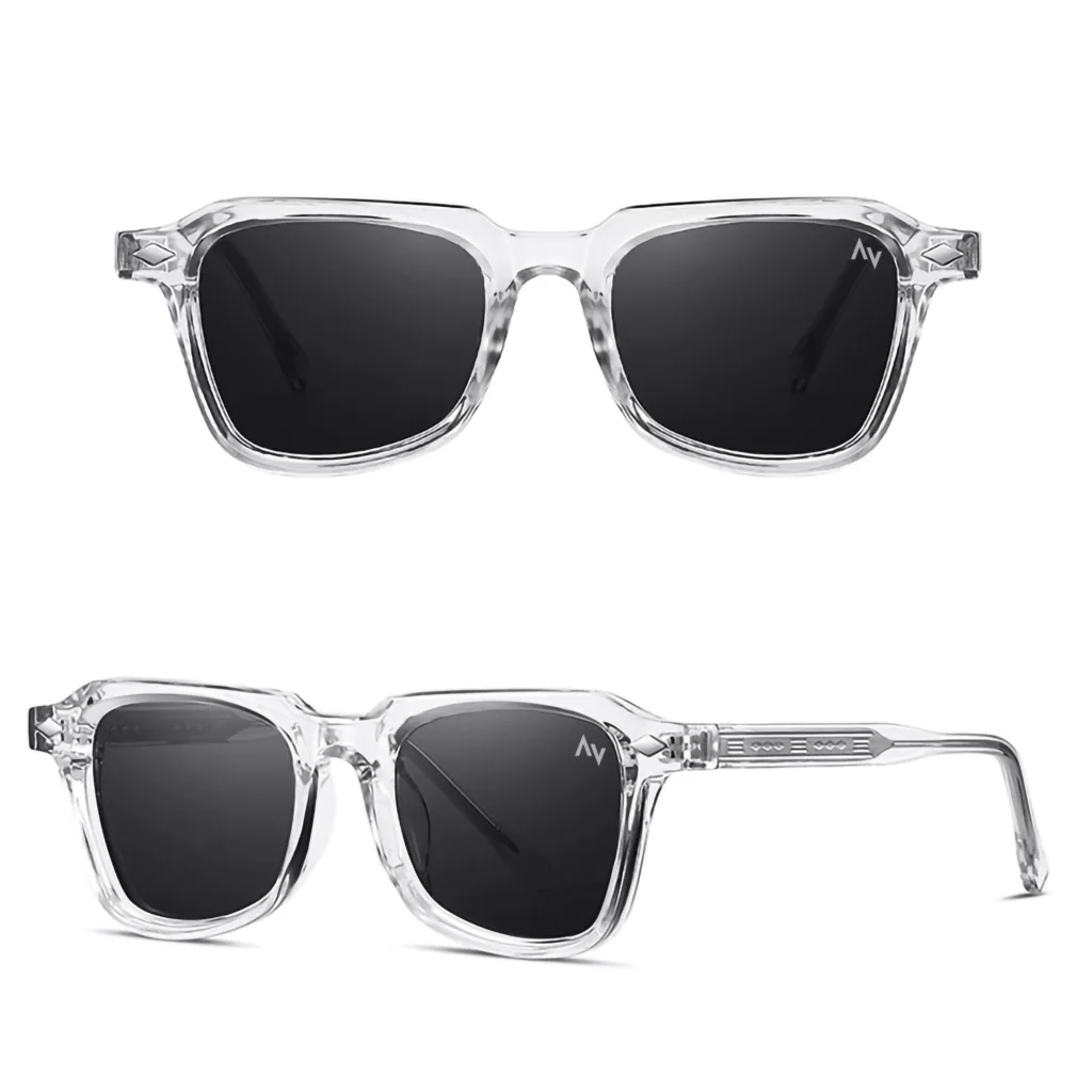 عینک آفتابی ویفرر (Wayfarer) آلبرت وگ مدل SZ8201 Transparent Obsidian