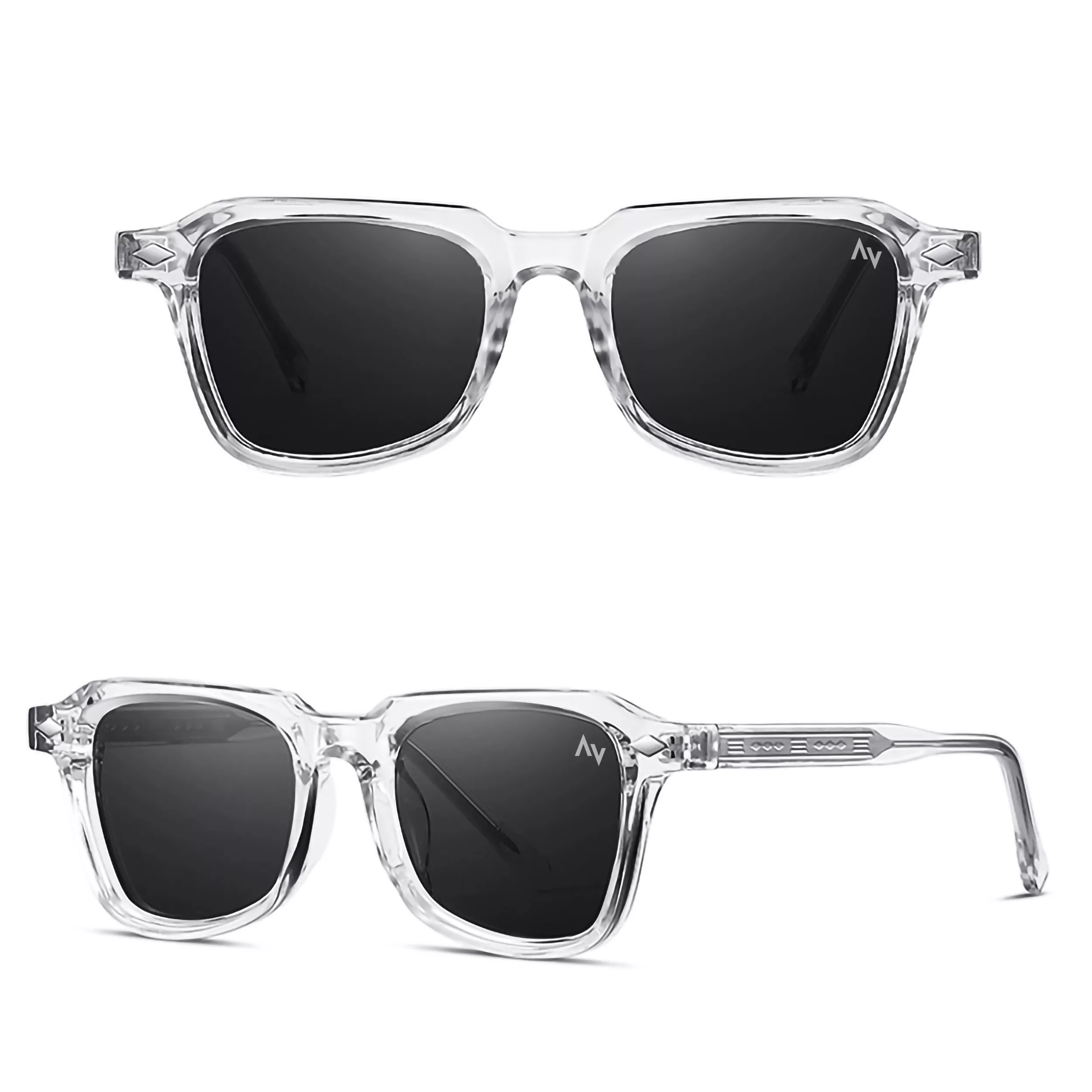عینک آفتابی ویفرر (Wayfarer) آلبرت وگ مدل SZ8201 Transparent Obsidian
