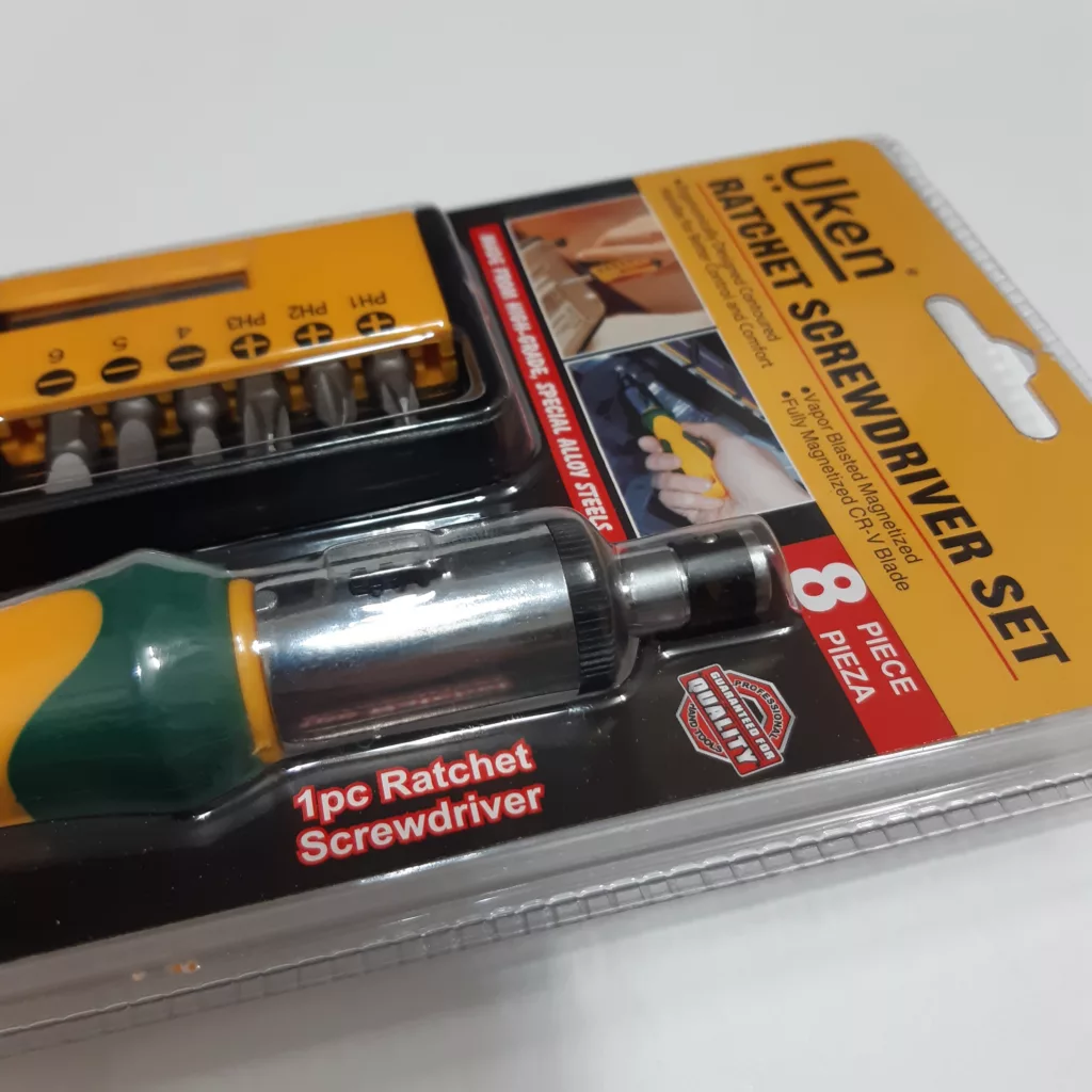 پیچ گوشتی جغجغه ای  یوکن مدل U6006 مجموعه 8 عددی