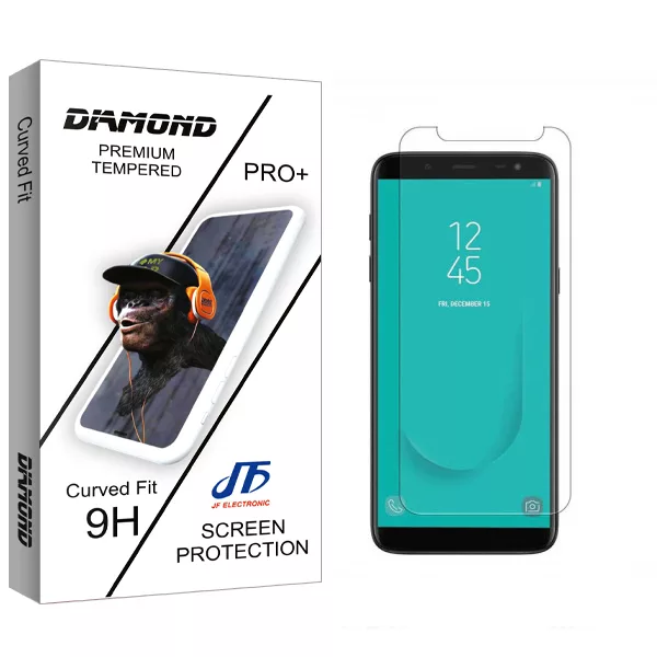 محافظ صفحه نمایش شیشه ای جی اف مدل Diamond glass مناسب برای گوشی موبایل سامسونگ Galaxy J6 Plus