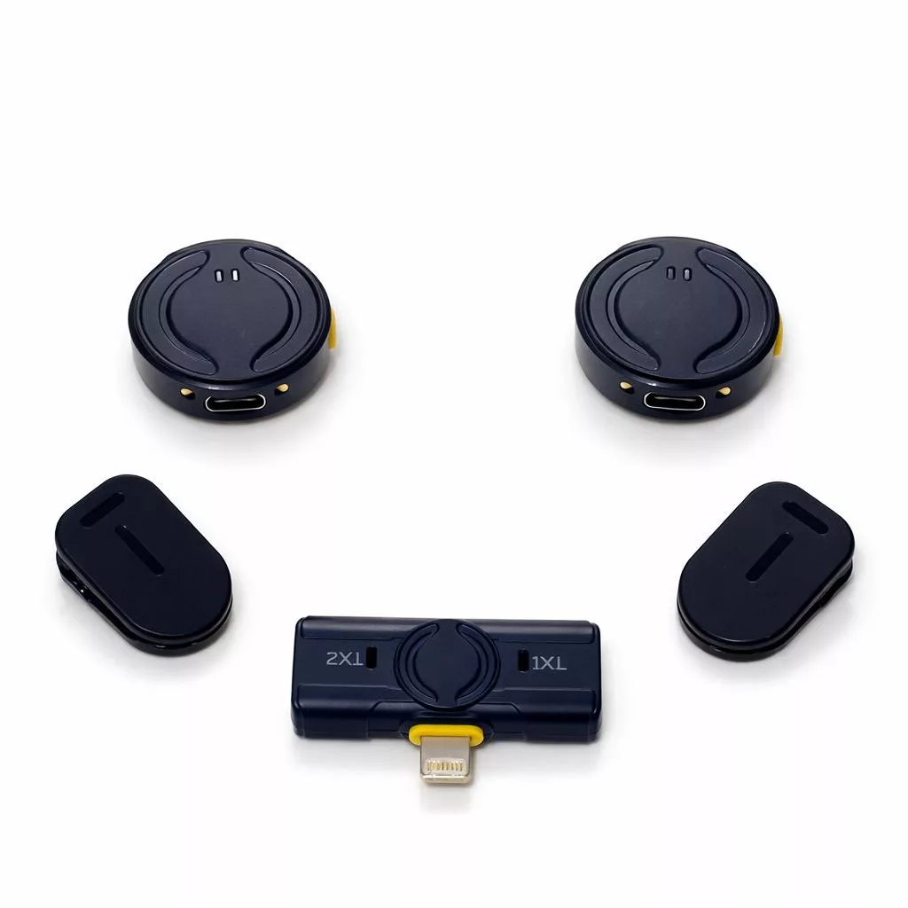 ست میکروفن بی سیم مدل  Q81 با درگاه اتصال لایتنینگ