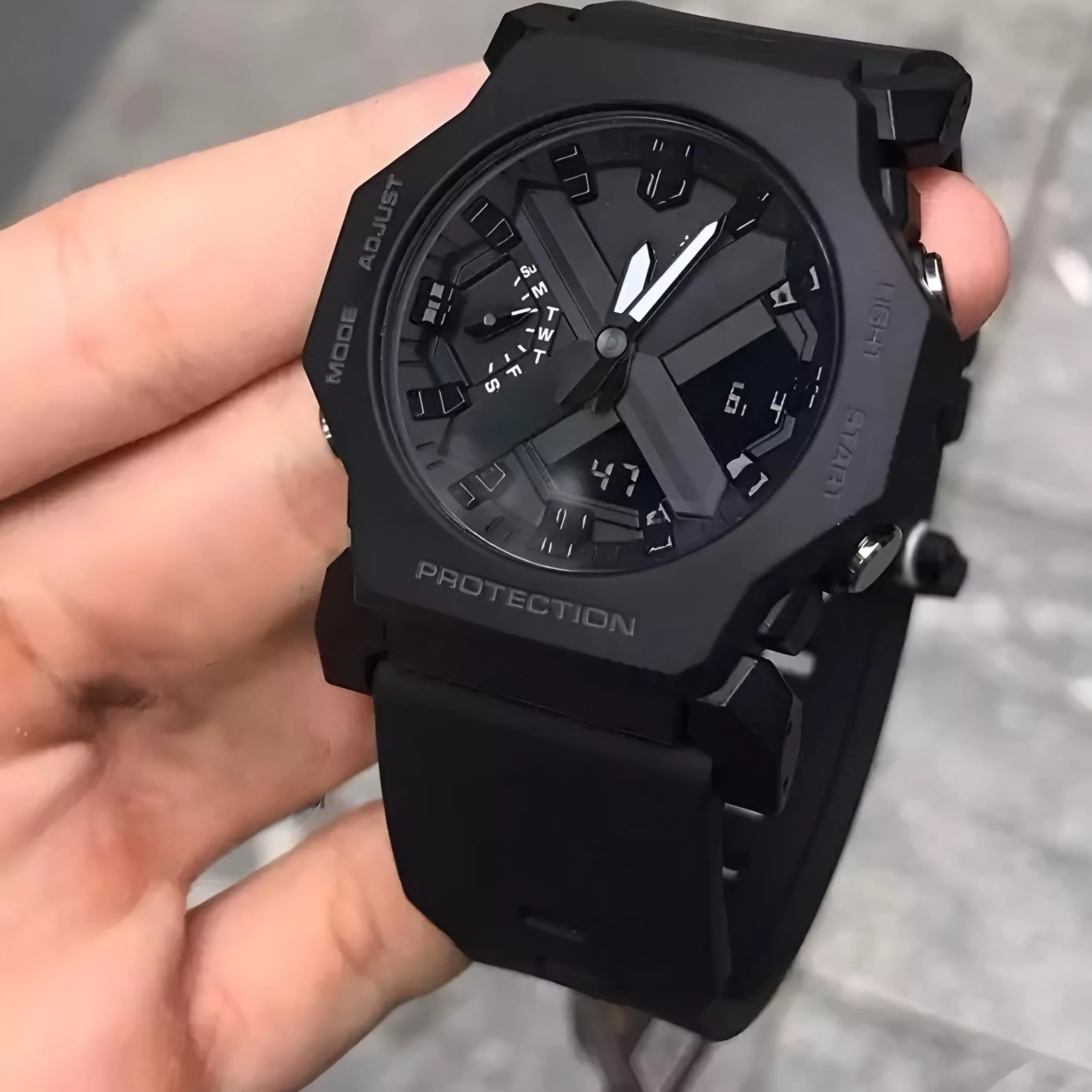 ساعت مچی عقربه‌ای کوارتز مردانه مدل دو زمانه کرنوگراف بند پیو کد a