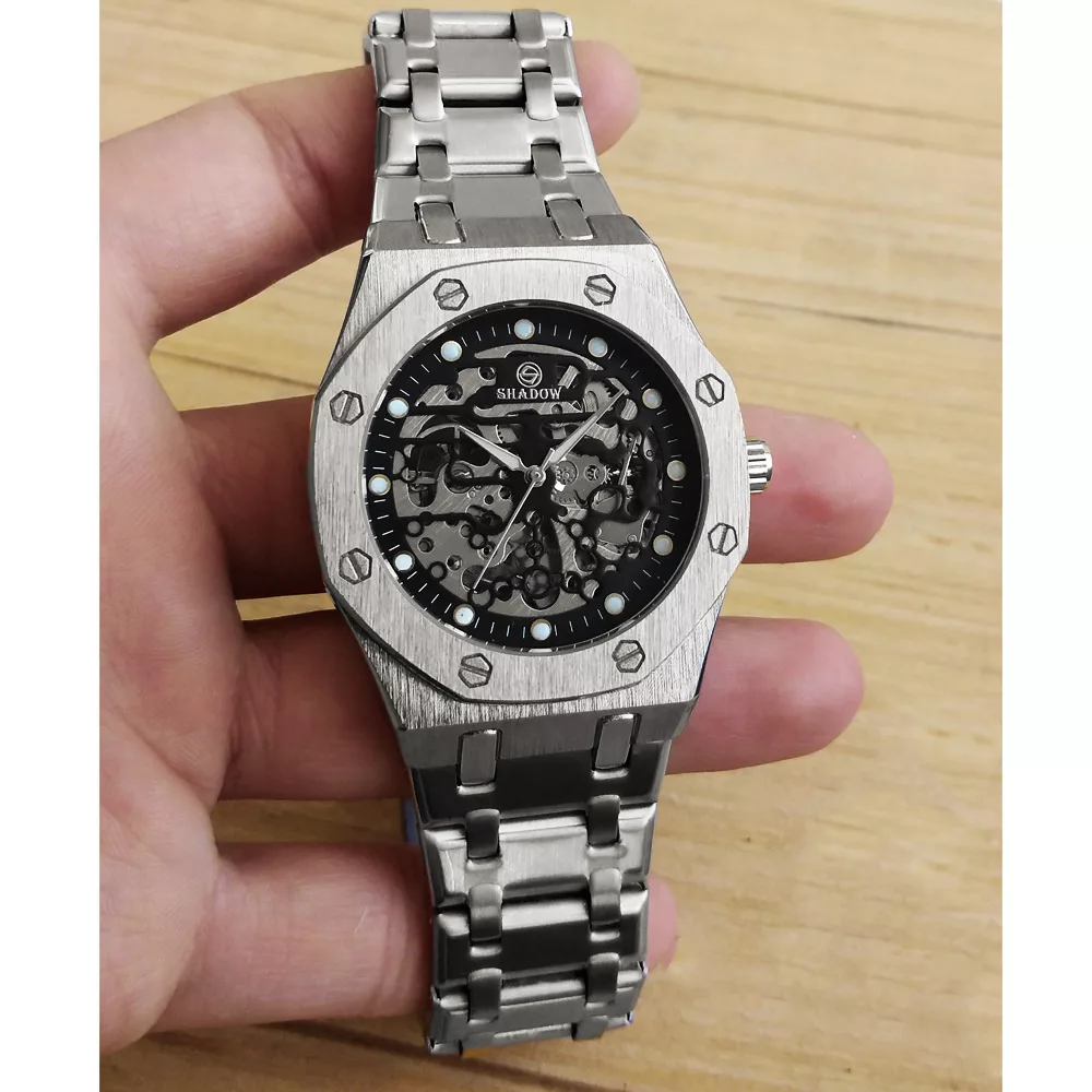 ساعت مچی عقربه‌ای اتوماتیک مردانه مدل اتوماتیک نبضی کوکی اتومات کد 12