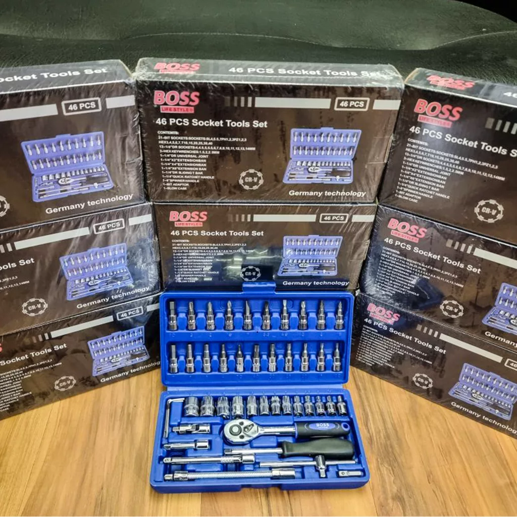 مجموعه 46 عددی آچار بکس باس مدل FLH -147