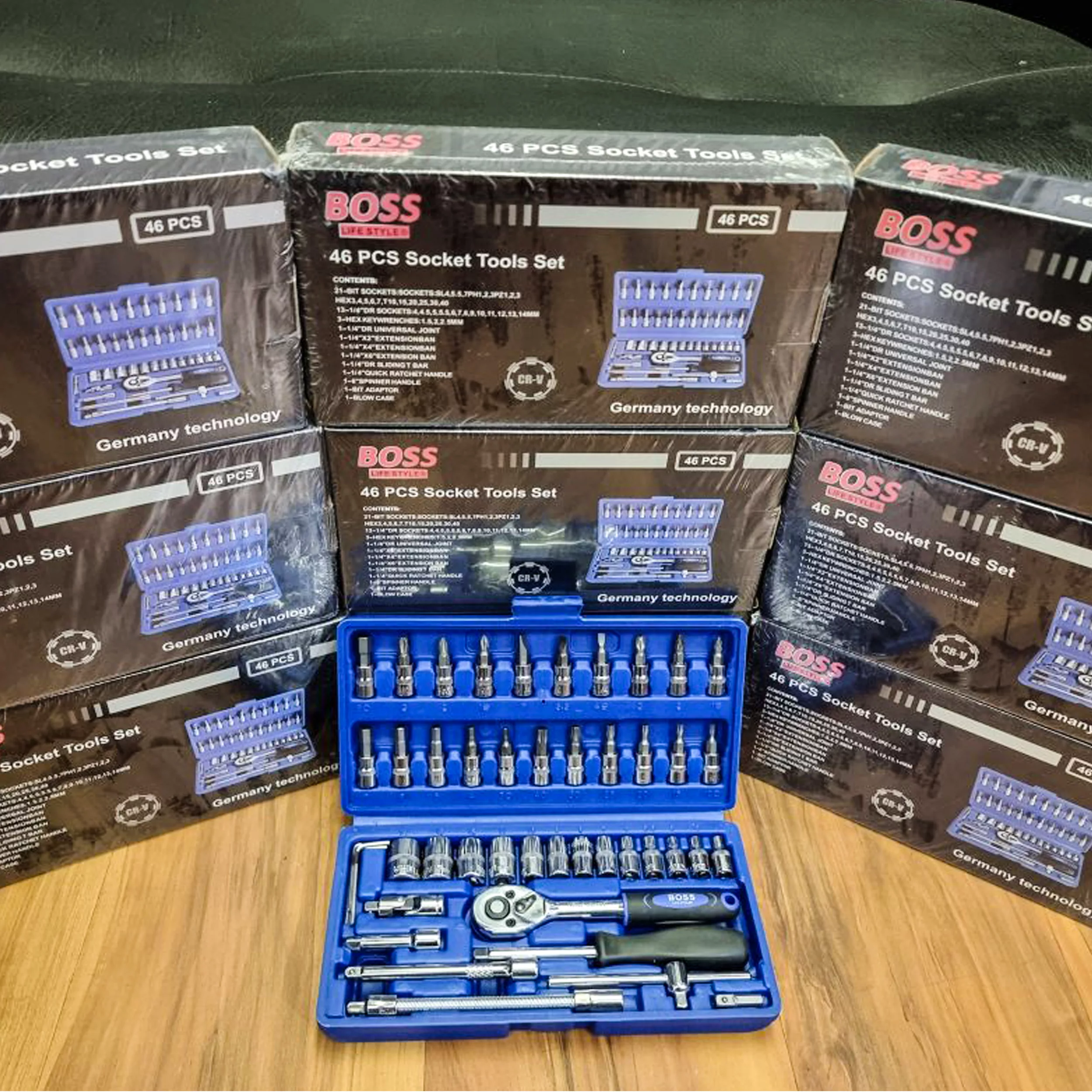 مجموعه 46 عددی آچار بکس باس مدل FLH -147