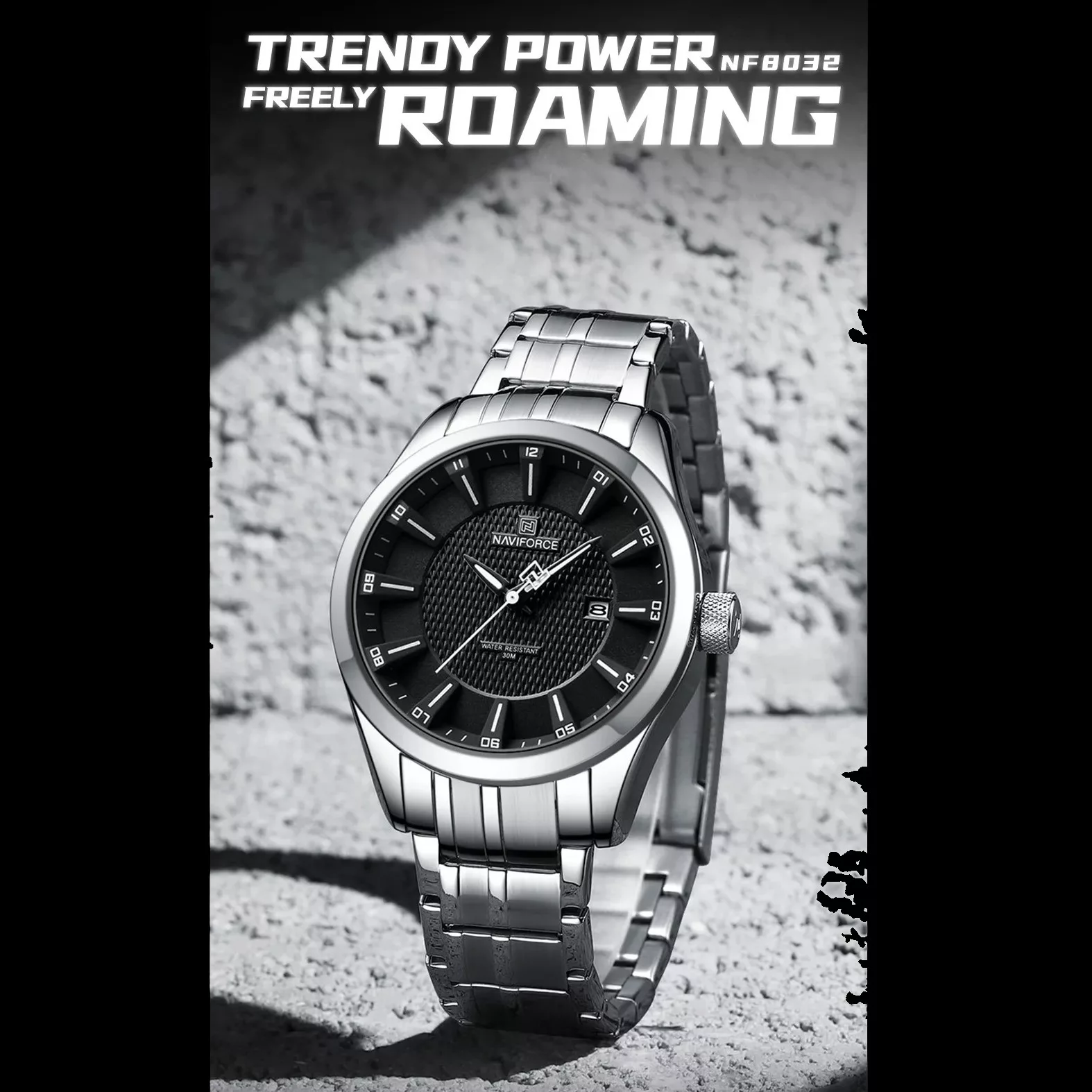 ساعت مچی عقربه‌ای کوارتز مردانه نیوی فورس مدل NF8032BS