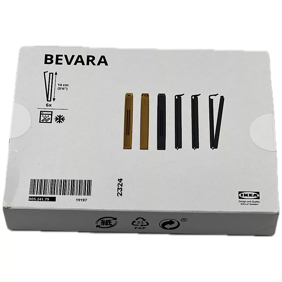 گیره کیسه ایکیا مدل BEVARA بسته 6 عددی