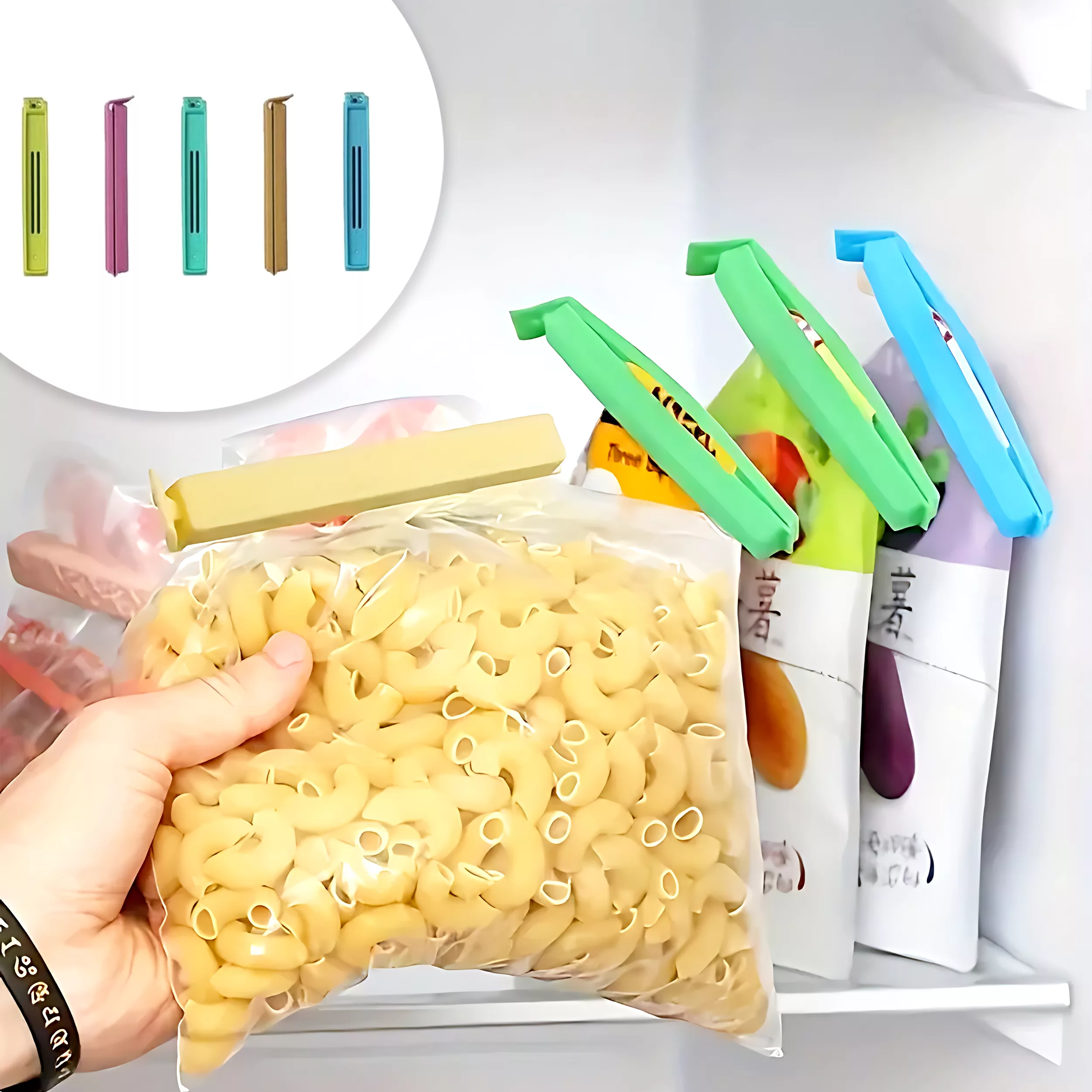 گیره کیسه مدل Bevara2 مجموعه 5 عددی