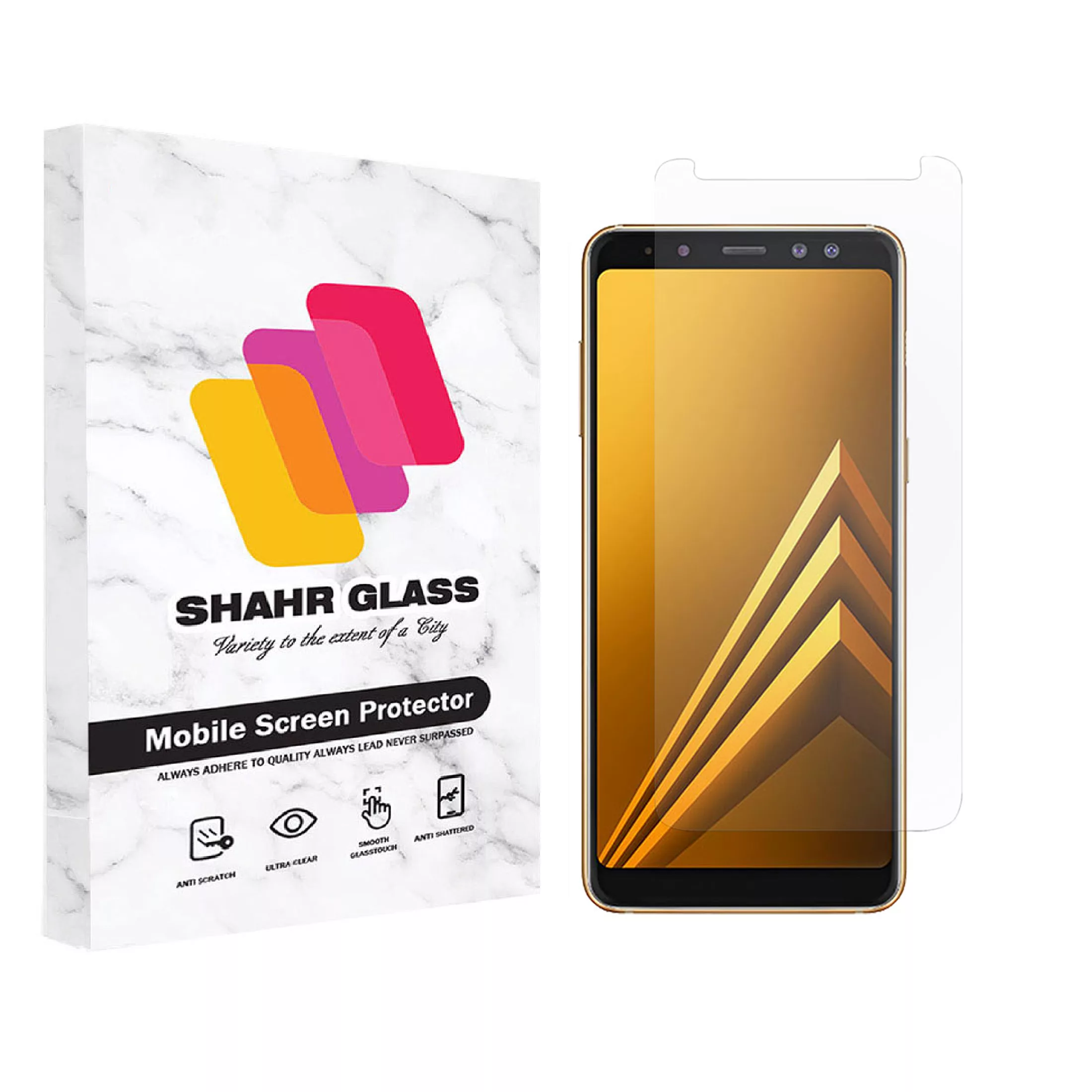 محافظ صفحه نمایش شهر گلس مدل SMP مناسب برای گوشی موبایل سامسونگ Galaxy A8 2018 محافظ صفحه نمایش شهر گلس مدل SMP مناسب برای گوشی موبایل سامسونگ Galaxy A8 2018