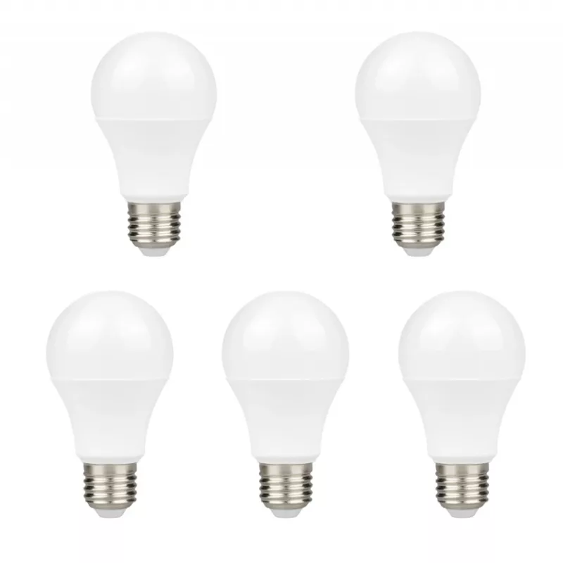 لامپ 9 وات پارس شوان مدل حبابى پايه E27 مجموعه 5 عددى