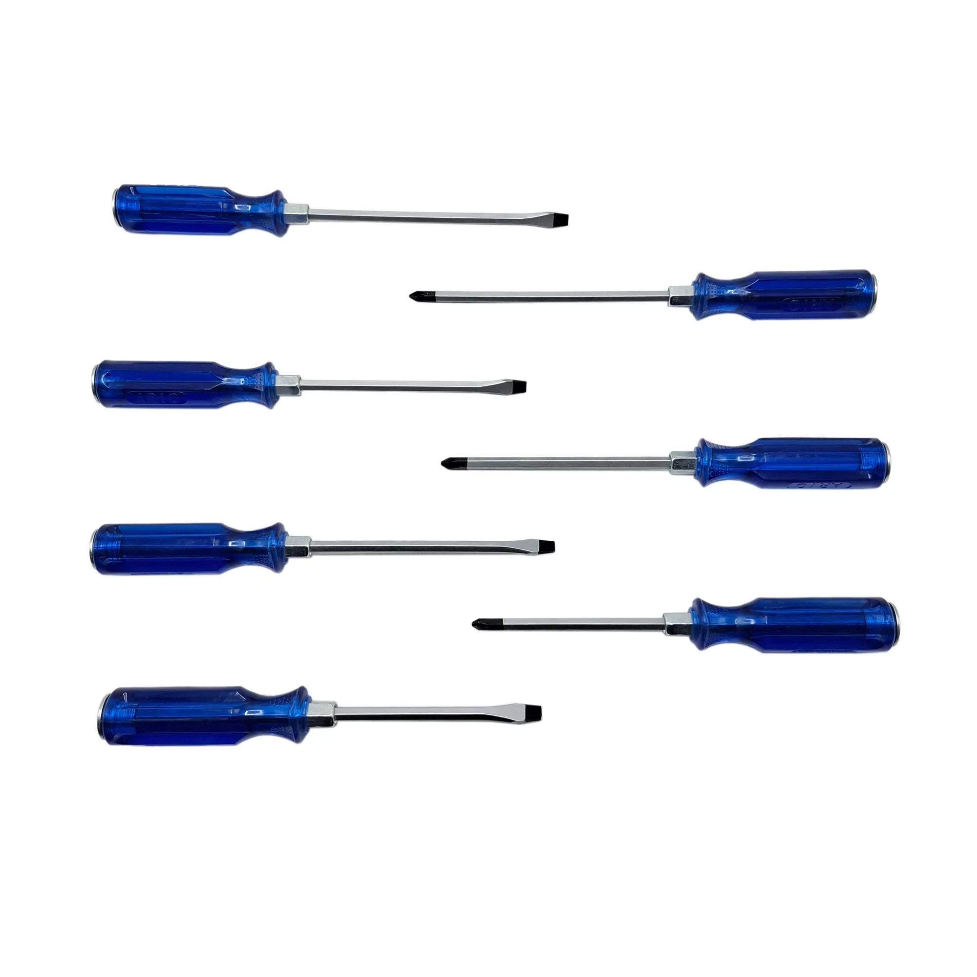 پیچ گوشتی ضربه خور دوسو و چهارسو آریو مدل 7PCS بسته 7 عددی