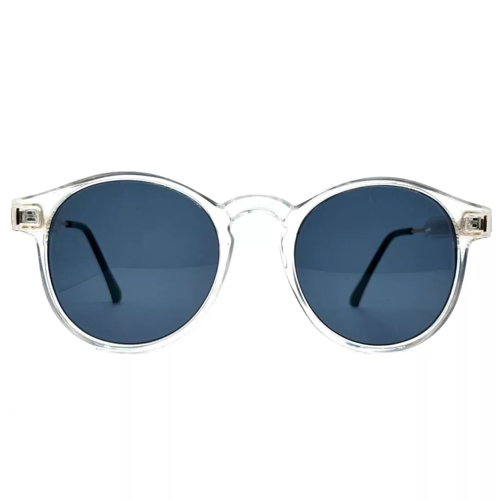 عینک آفتابی مدل گرد دسته فلزی-کائوچو کد GNTL- WHIT