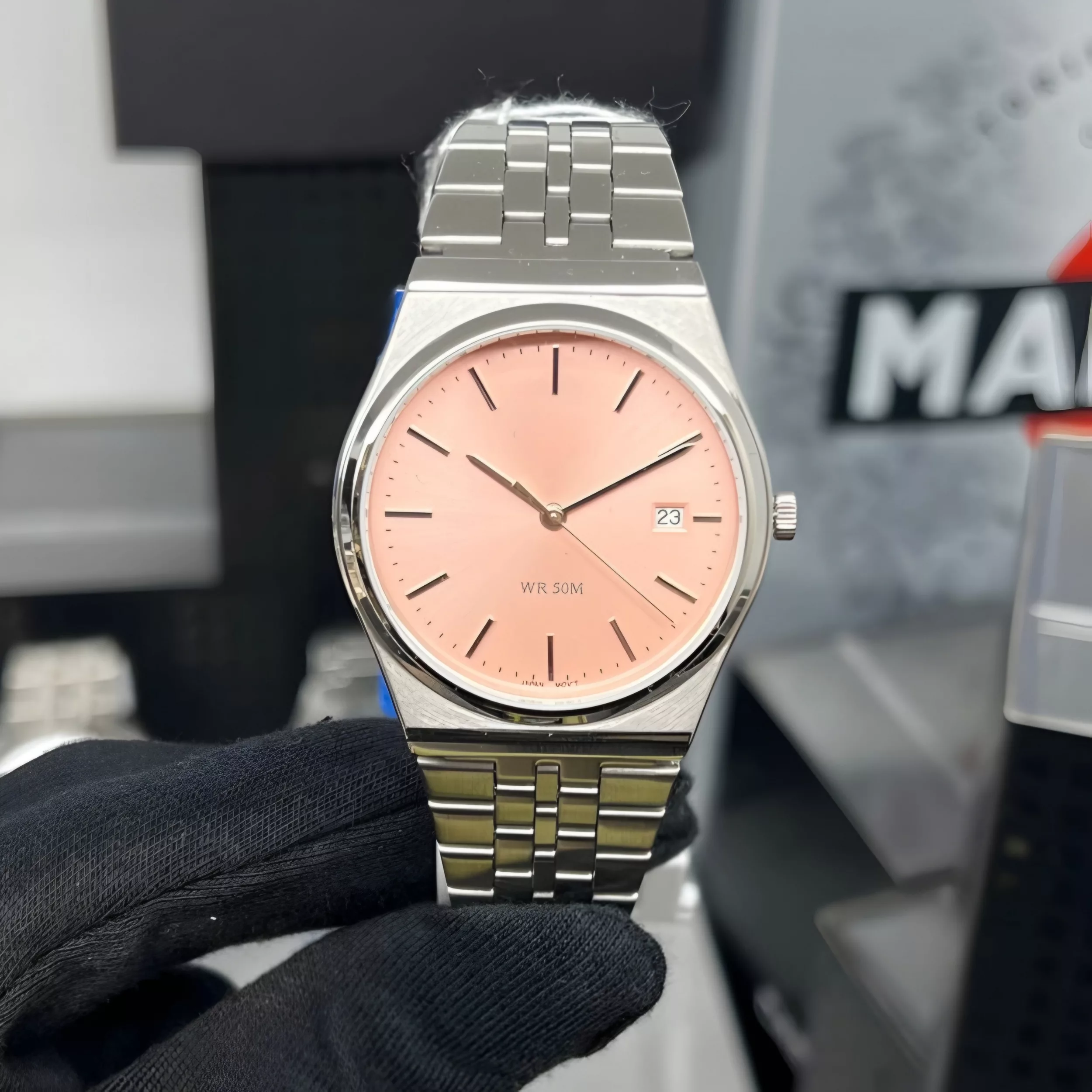 ساعت مچی عقربه‌ای کوارتز مردانه مدل کلاسیک دیت جاست بند استیل کد 3