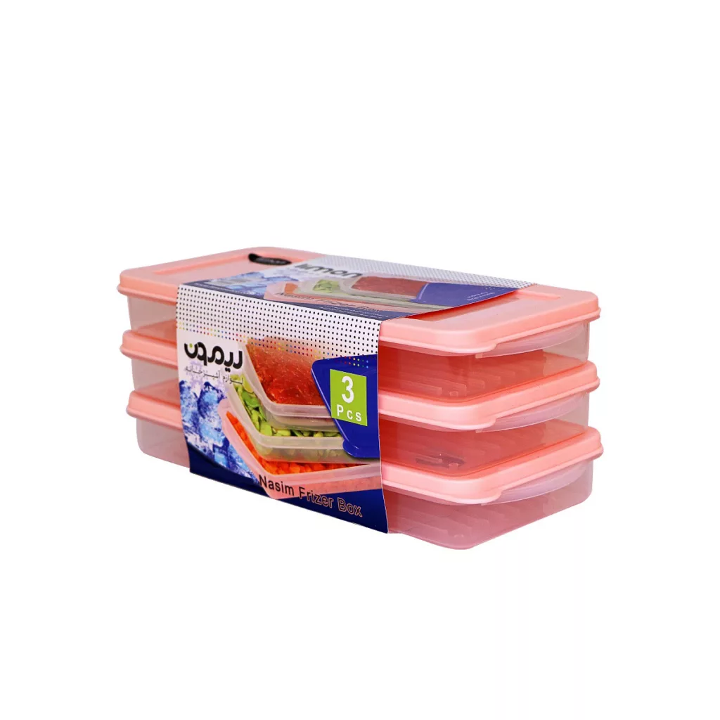 ظرف نگهدارنده لیمون مدل نسترن hm364 بسته 3 عددی