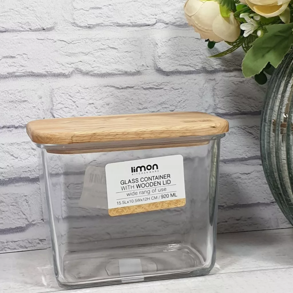 ظرف نگهدارنده لیمون مدل درب چوب کد RM920