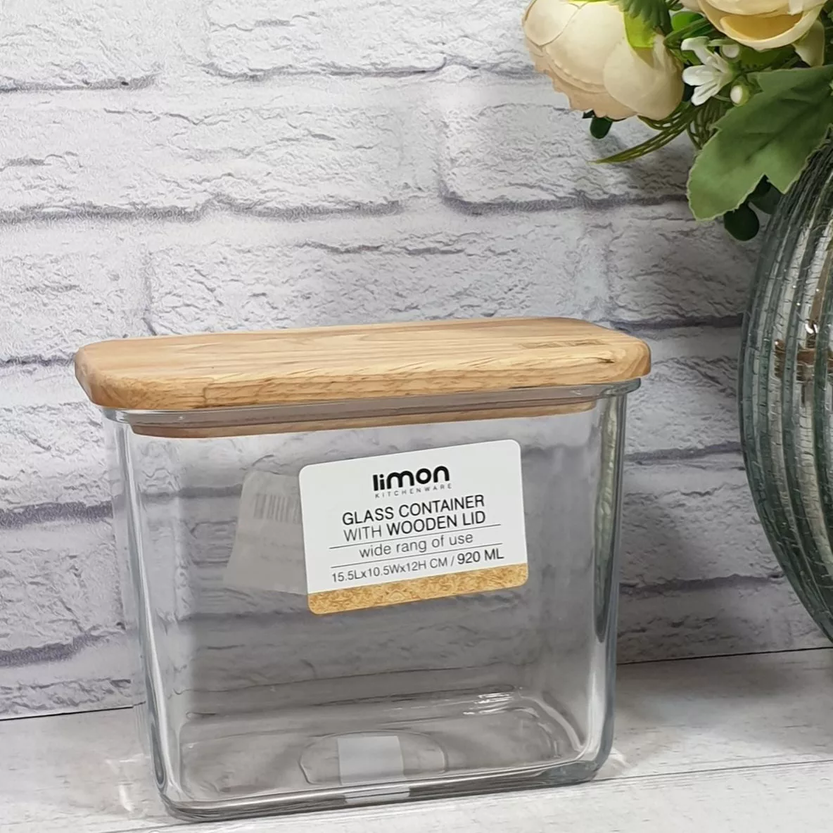 ظرف نگهدارنده لیمون مدل درب چوب کد RM920