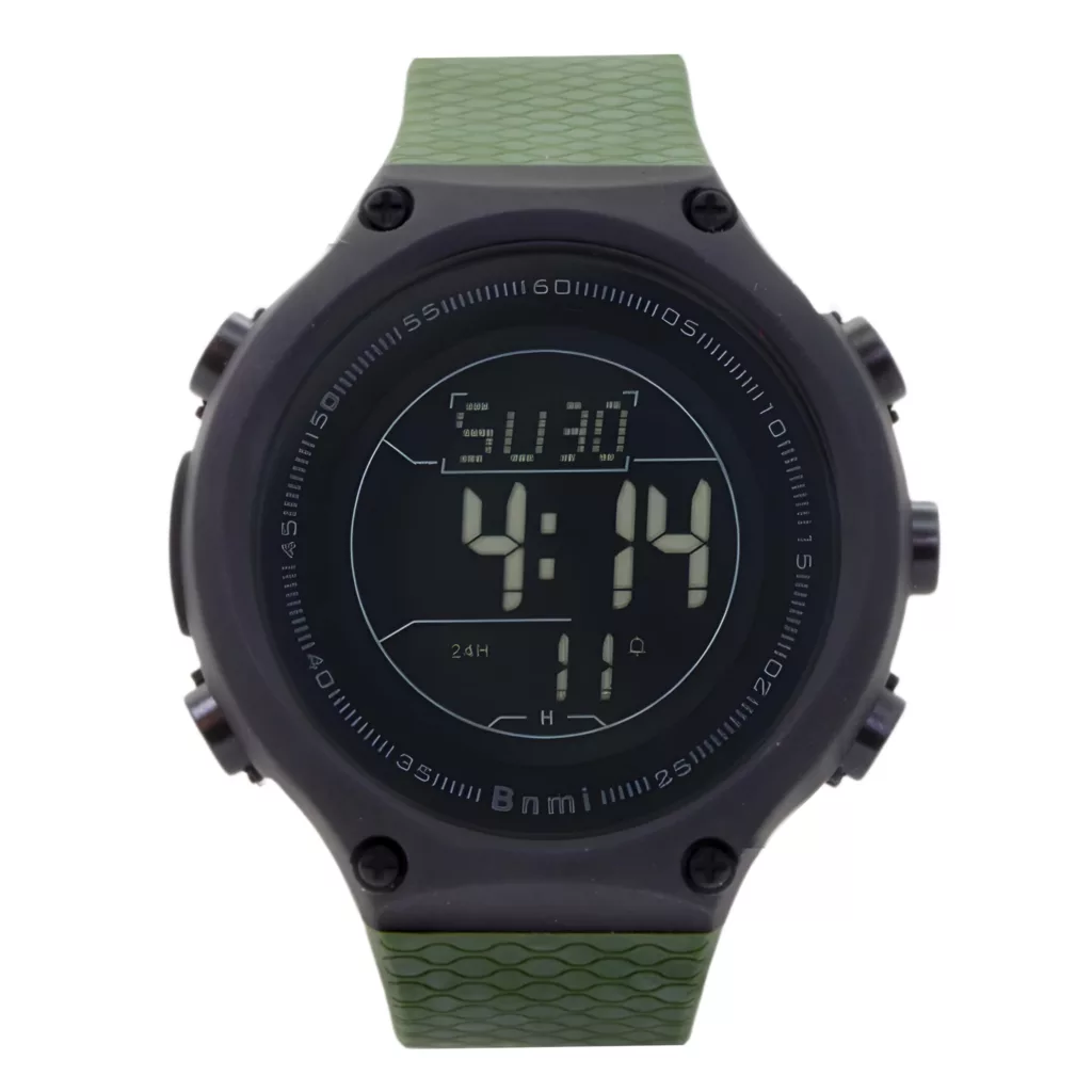 ساعت مچی دیجیتال بنمی مدل کوارتز تک زمانه ضد آب بند پیو کرنومتر دار کد ۳