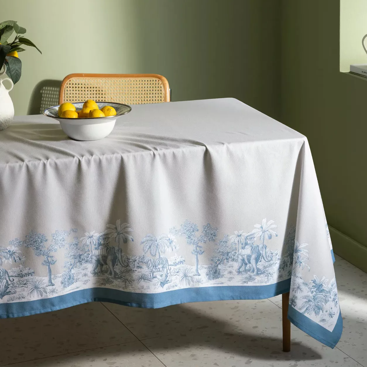 سفره هشت نفره مادام کوکو مدل Ravage Gri سایز 250*150 سانتی متر