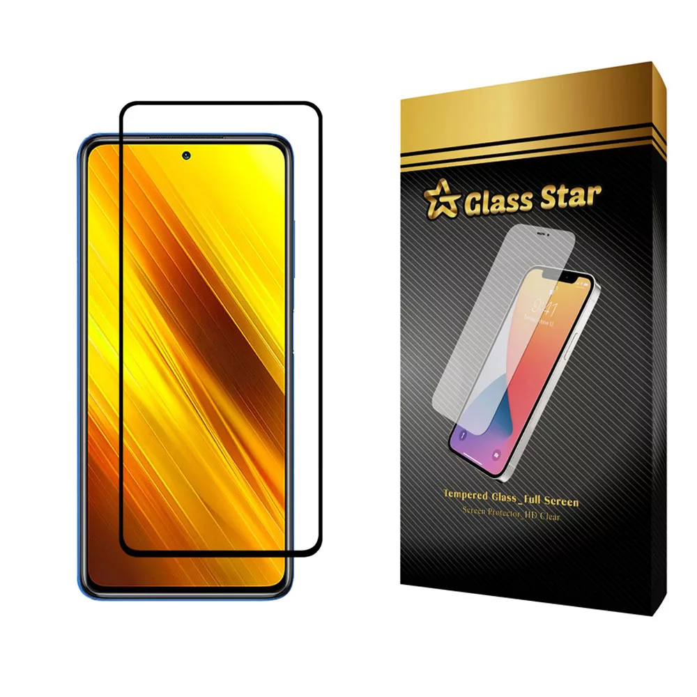 محافظ صفحه نمایش گلس استار مدل F مناسب برای گوشی موبایل شیائومی Poco X3 NFC