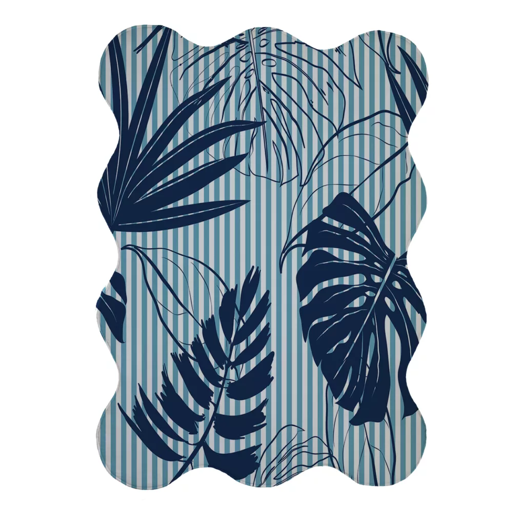 پادری مدل دالبر طرح برگ کد 9167 سایز 80×110 سانتی متر