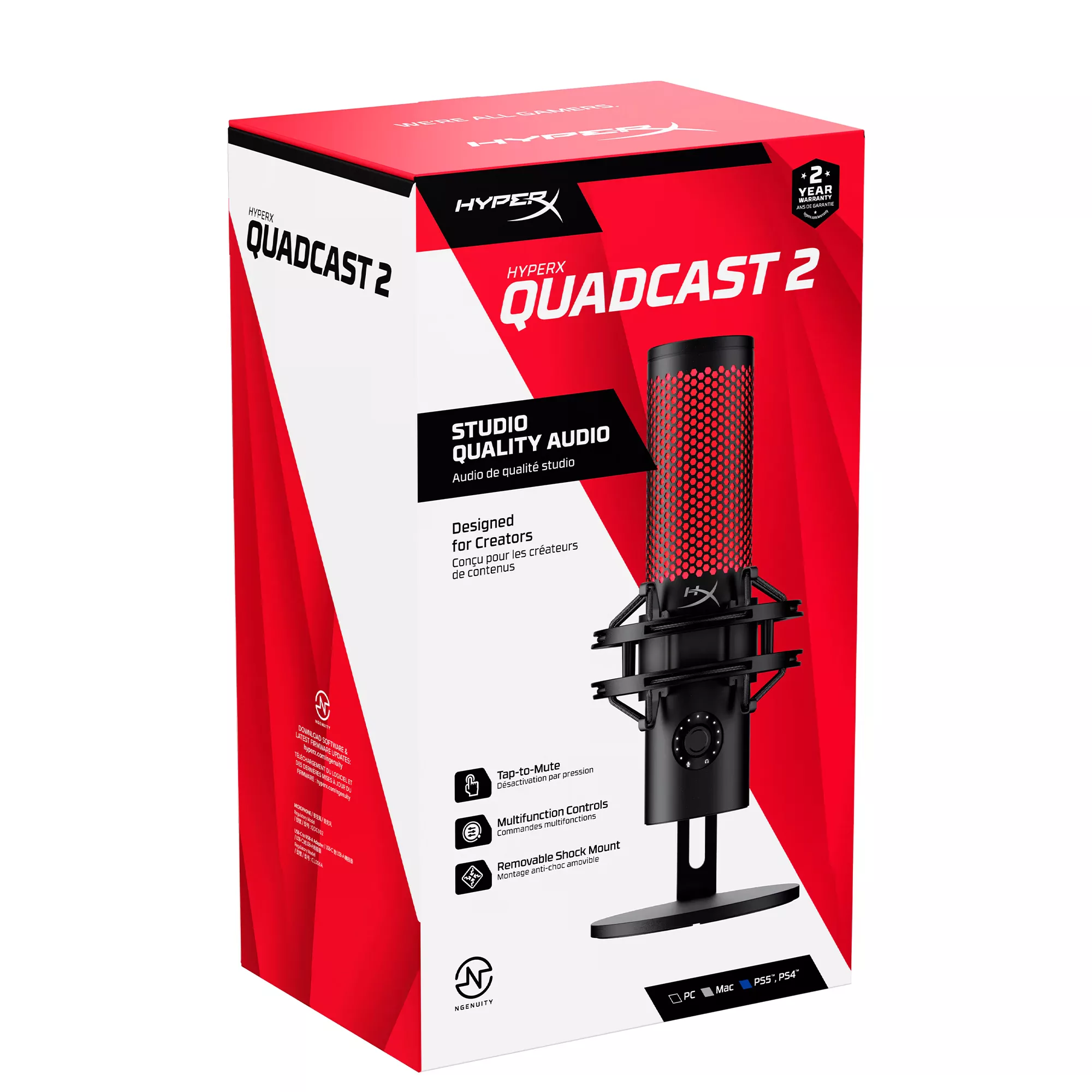 میکروفن رومیزی هایپرایکس مدل quadcast 2