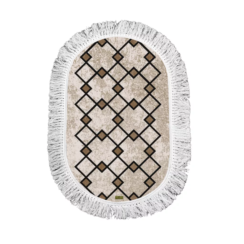 پادری ریحانلوکس مدل بیضی کد PB12 سایز 50X80 سانتی متر