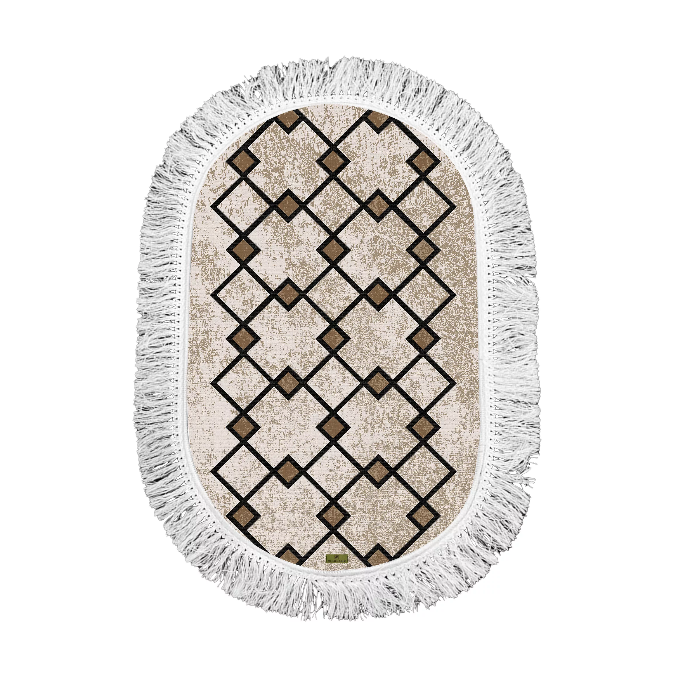 پادری ریحانلوکس مدل بیضی کد PB12 سایز 50X80 سانتی متر