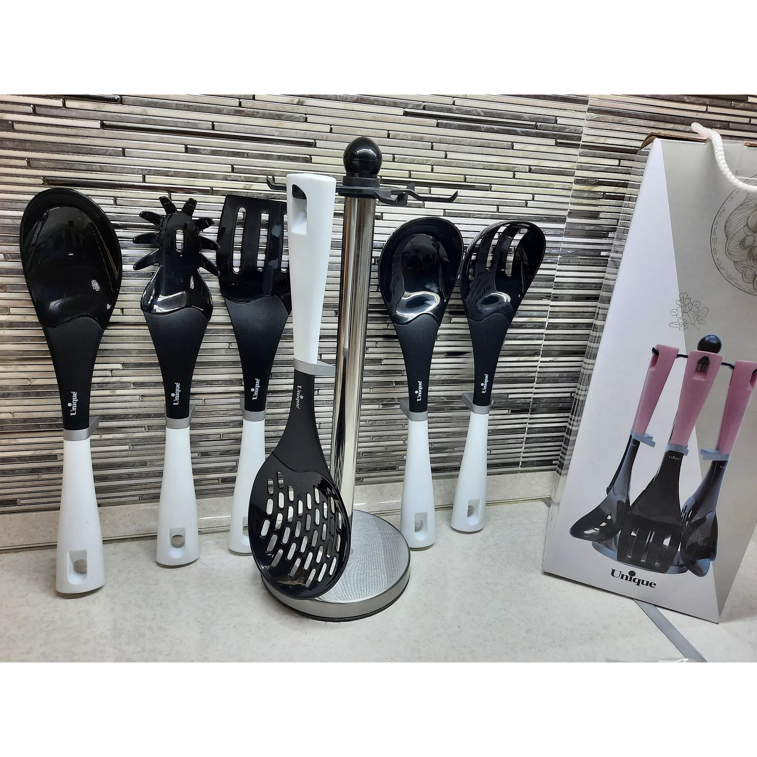 سرویس کفگیر و ملاقه 7 پارچه سام ست مدل 45156