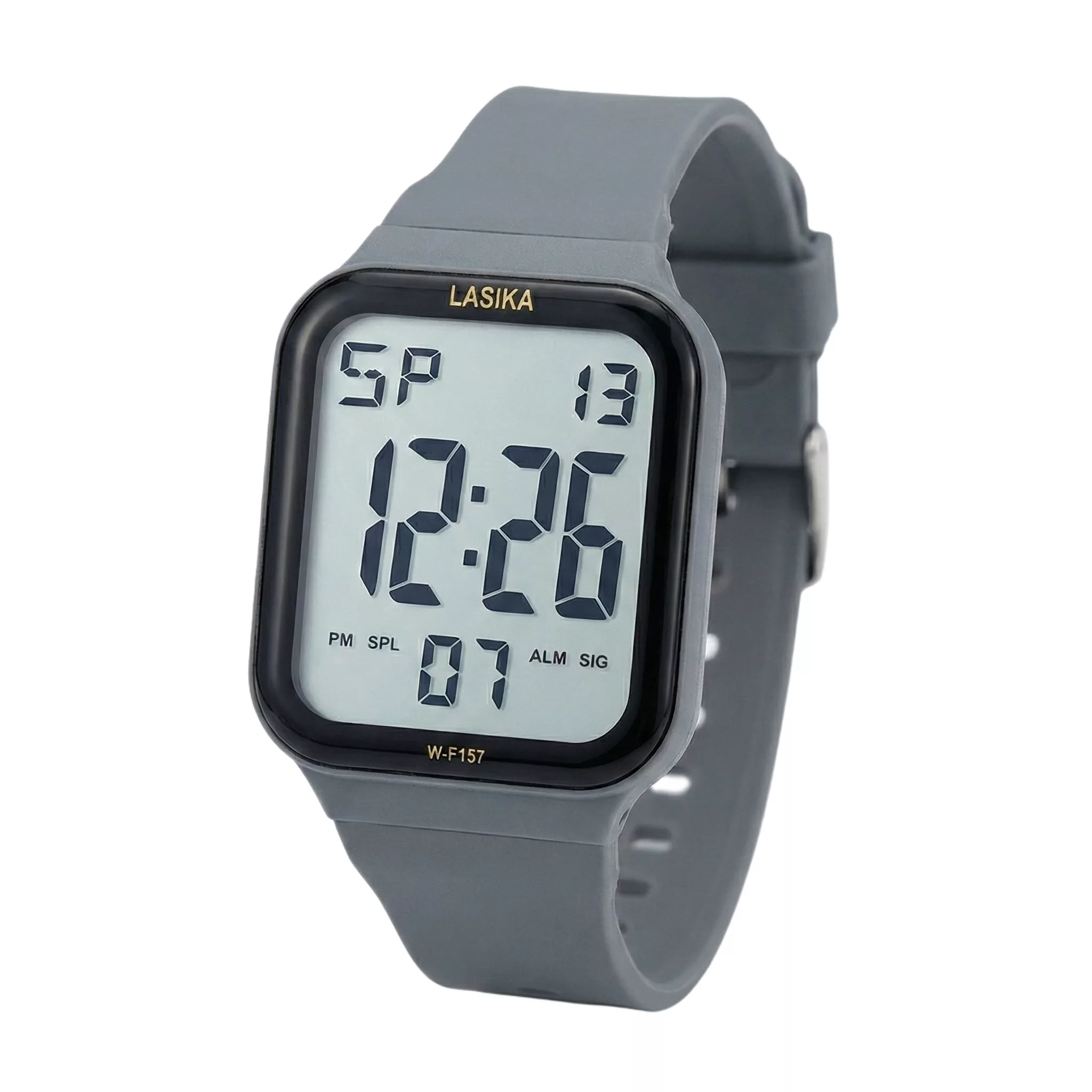 ساعت مچی دیجیتال لاسیکا مدل اسپرت تک زمانه کرنوگراف بند پیو کد L5