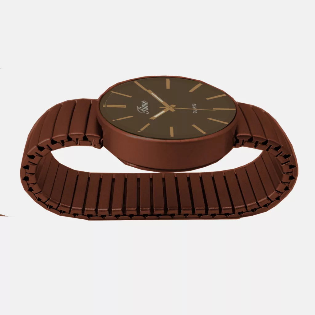 ساعت مچی عقربه‌ای کوارتز مدل کلاسیک فنری کد tim-gh1