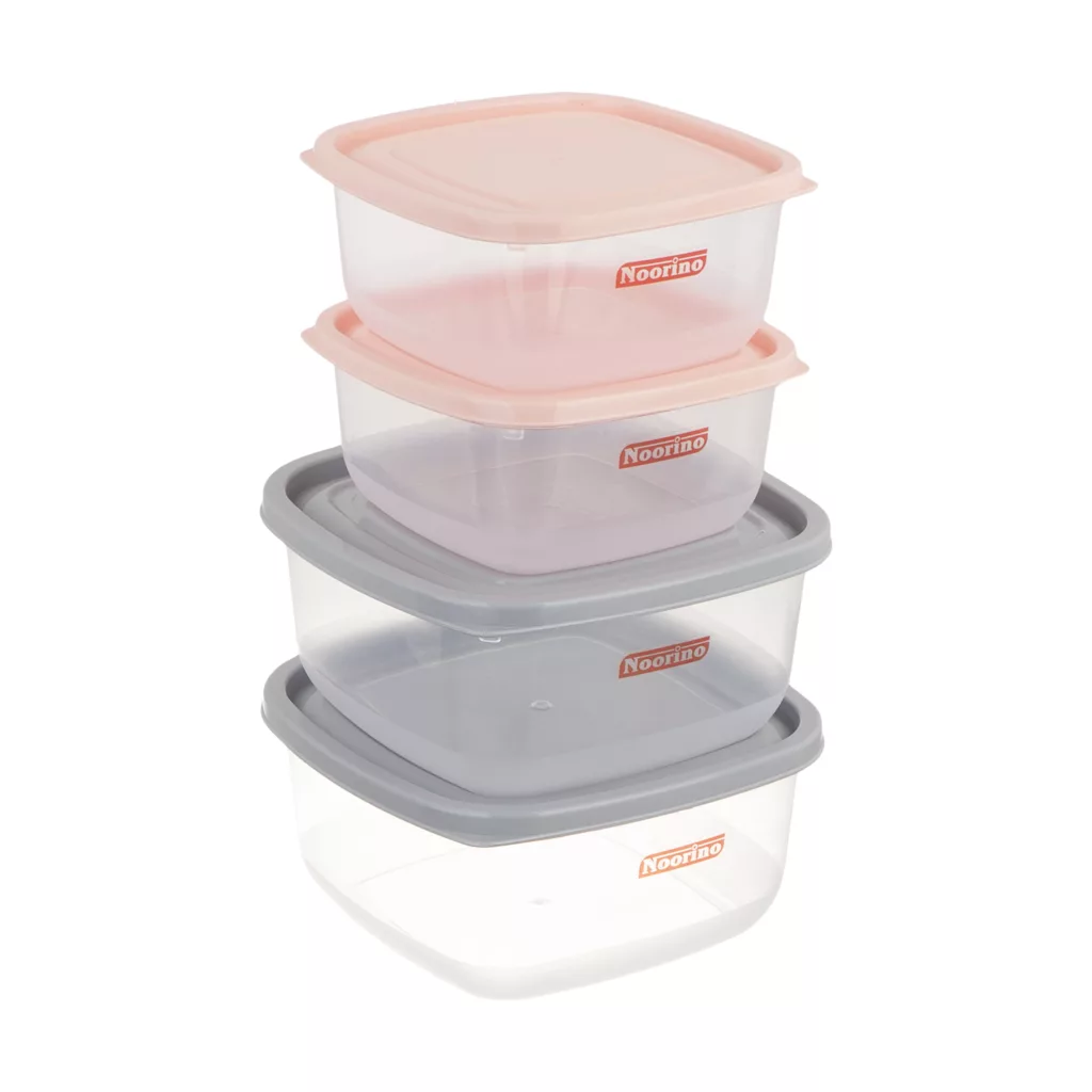 ظرف نگهدارنده نورینو مدل دیبا مجموعه چهار عددی