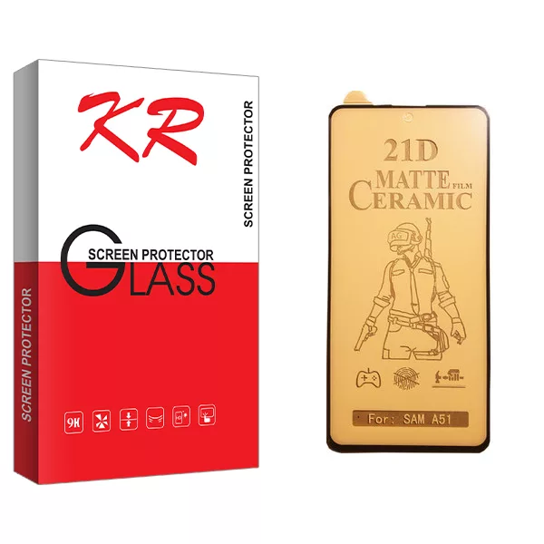 محافظ صفحه نمایش سرامیکی کی آر مدل +HD مناسب برای گوشی موبایل سامسونگ Galaxy A51