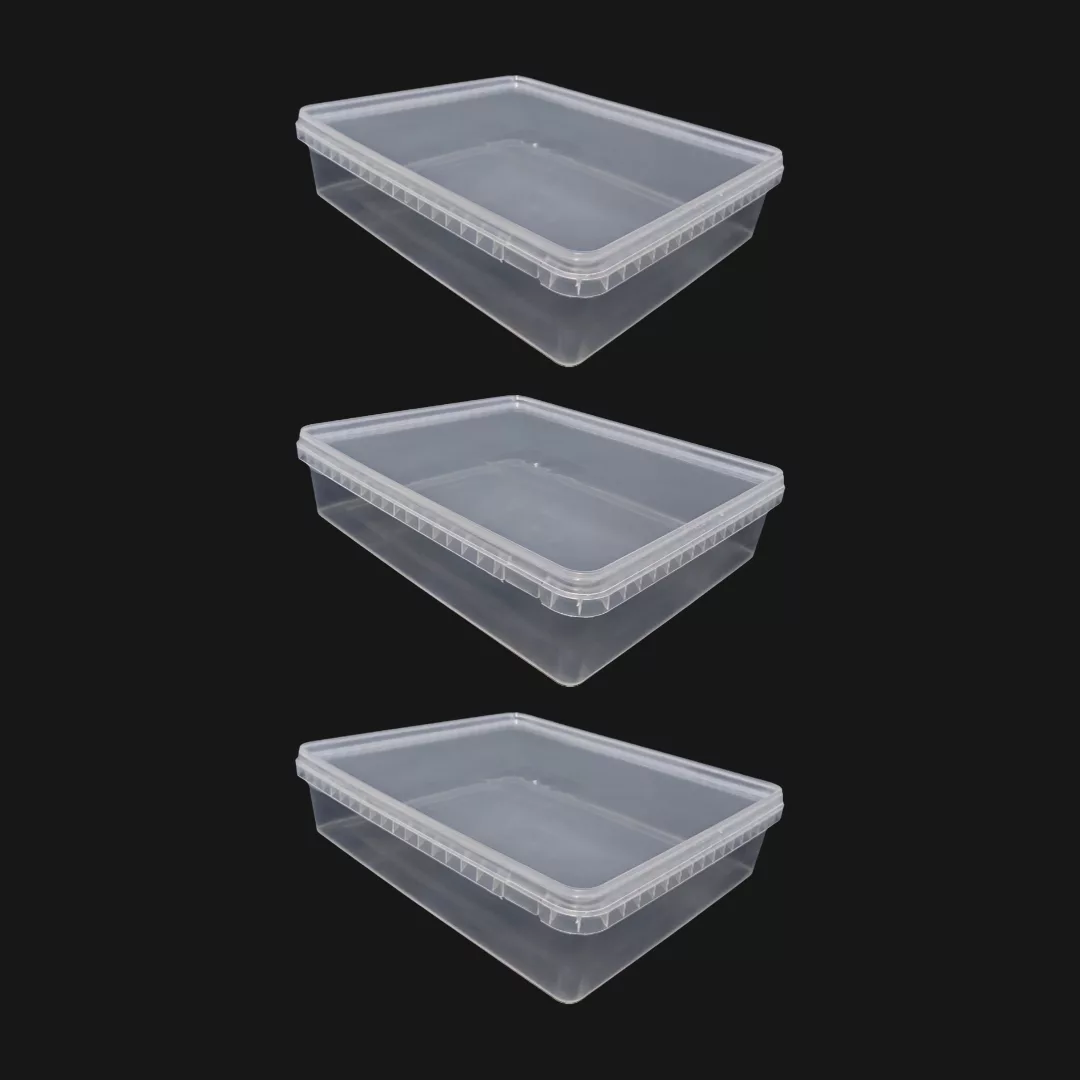 ظرف نگهدارنده مدل فریزری کد 3800cc مجموعه 3 عددی